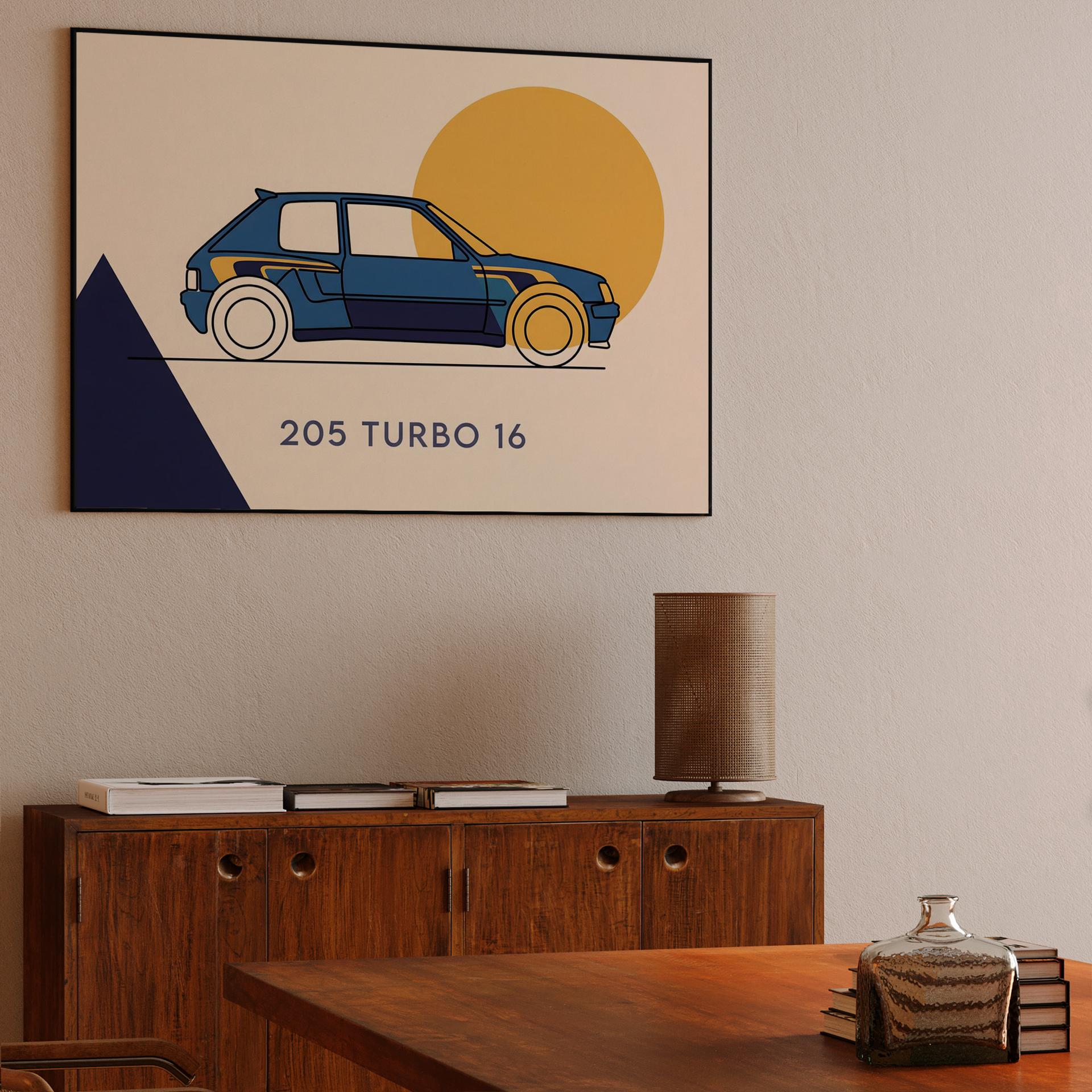 Peugeot 205 Turbo 16: Geometric Rally Legend