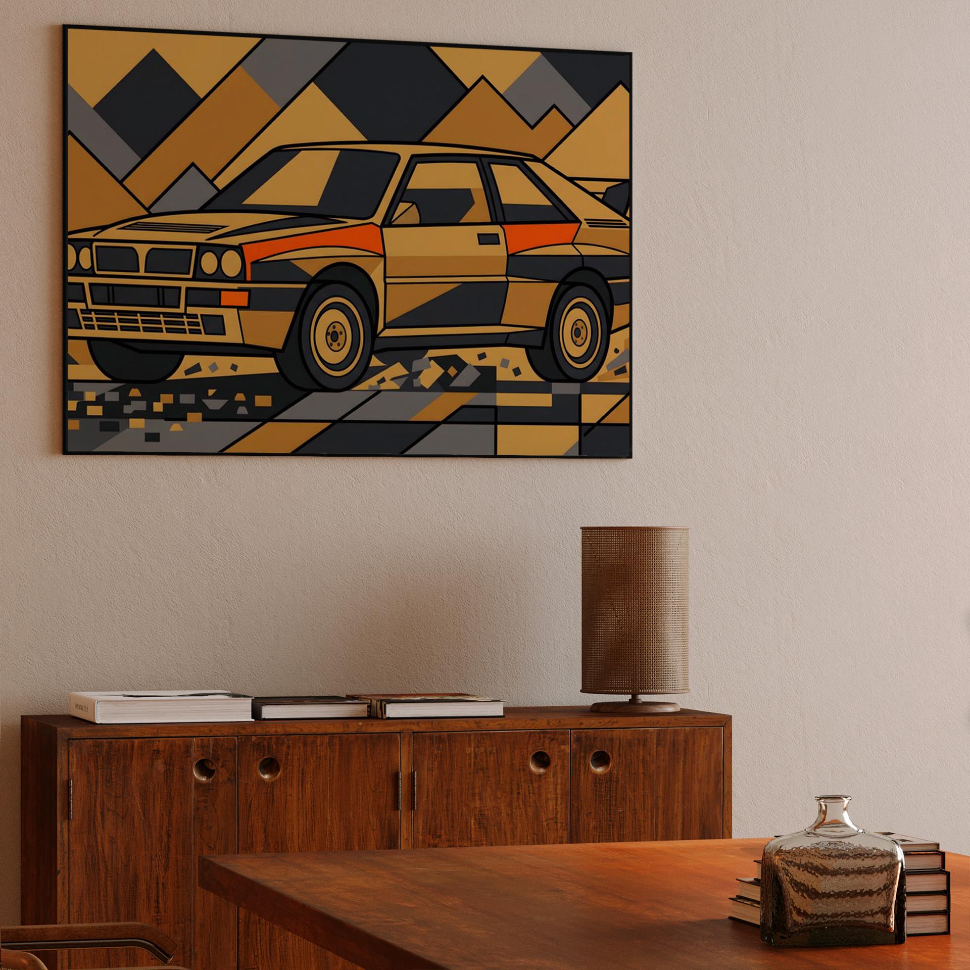 Lancia Delta Integrale: Geometric Mountain Rally