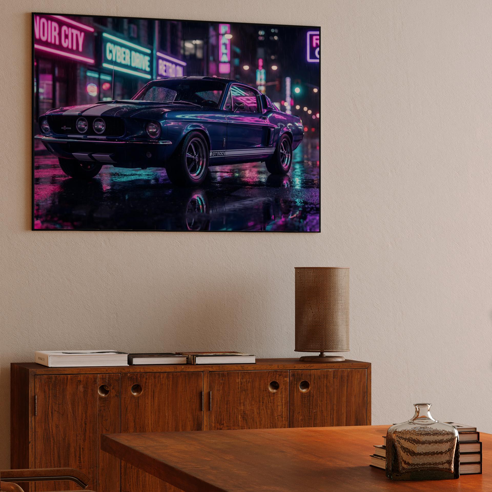 Shelby GT500 Neon Noir Night Drive