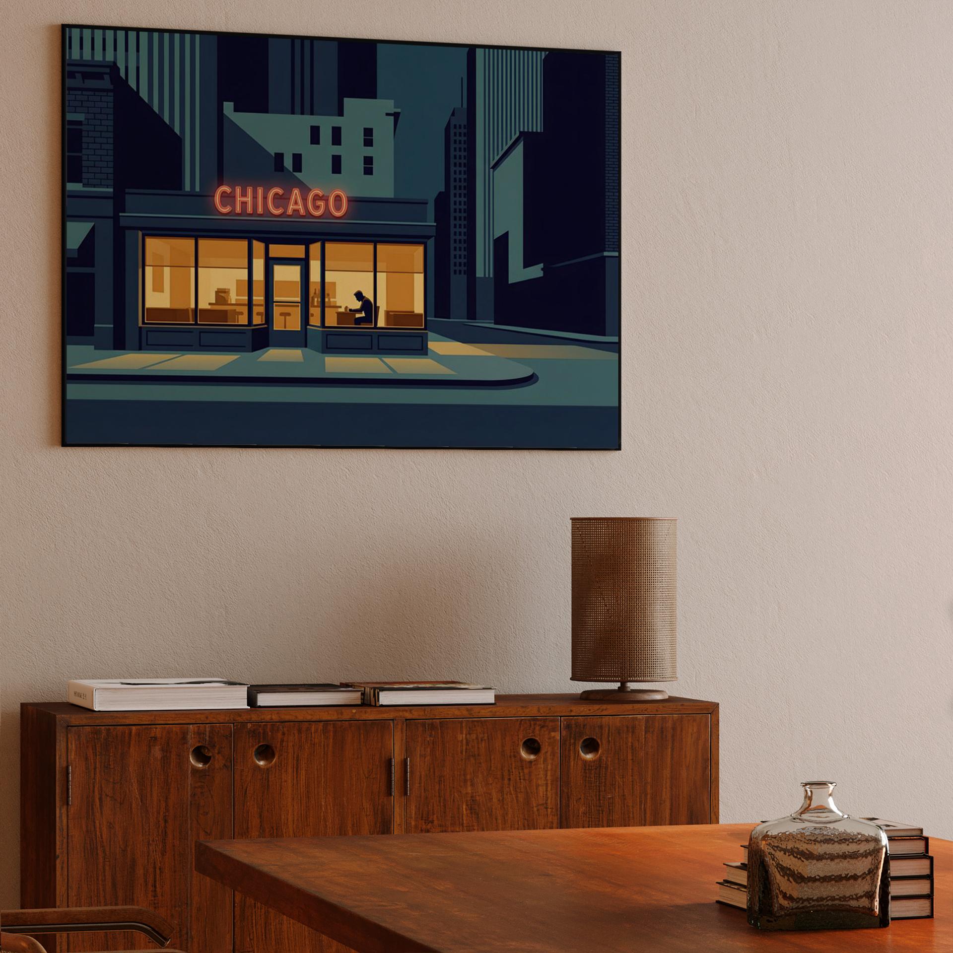 Nighthawks in Chicago: A Study in Solitude