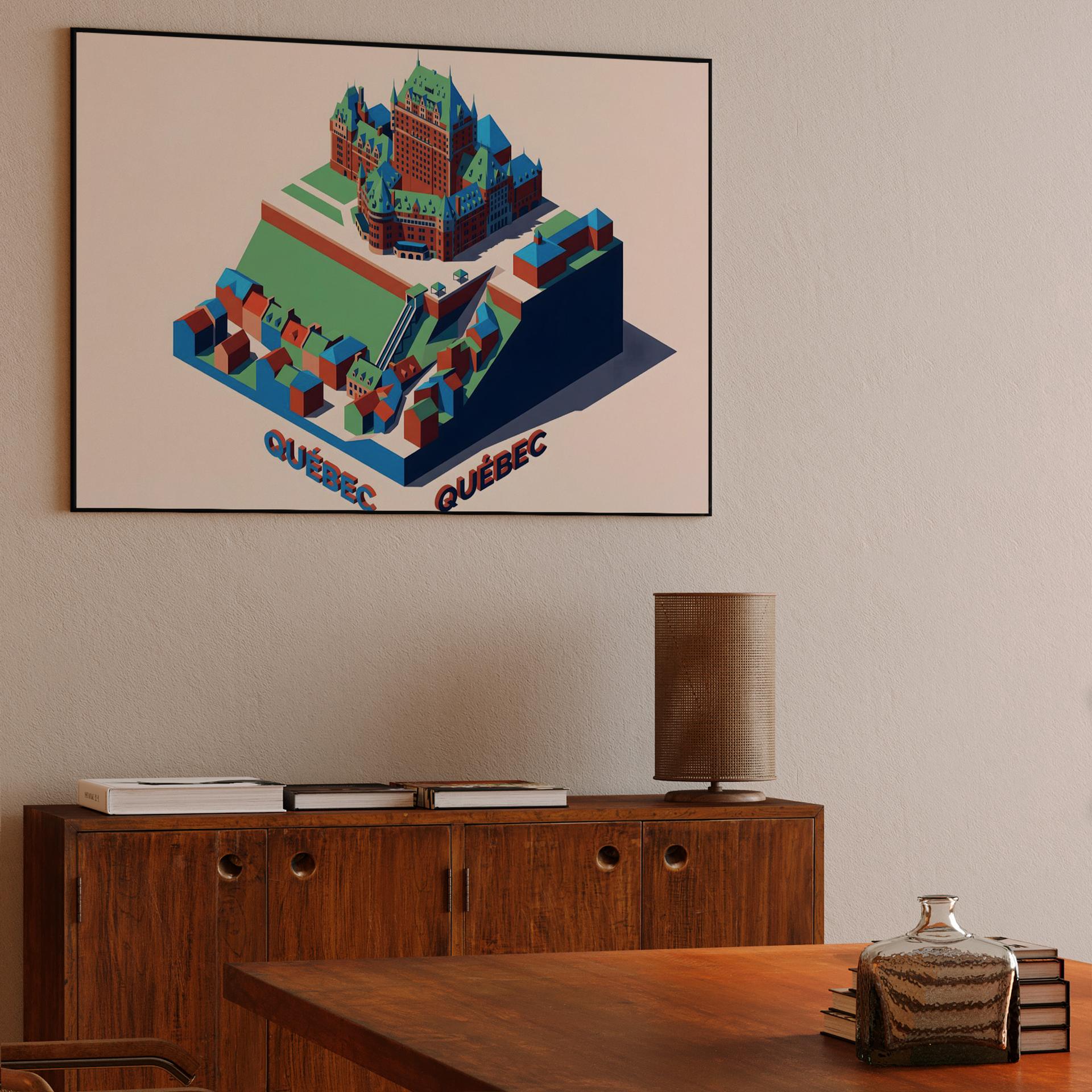 Quebec City Isometric Diorama: Le Château Frontenac