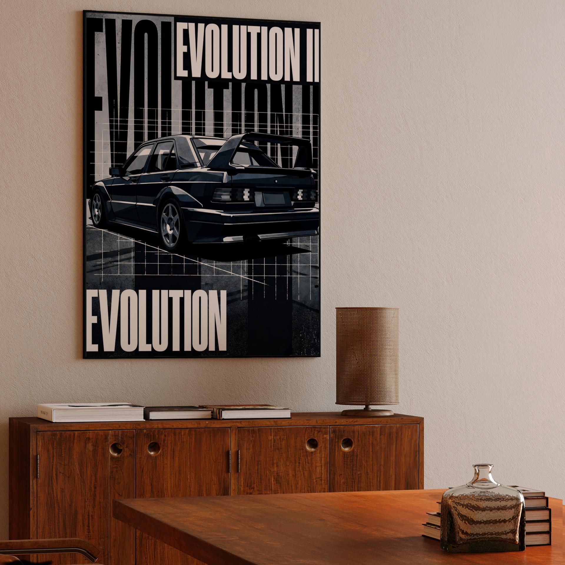 Mercedes-Benz 190E Evolution II: Constructivist Poster