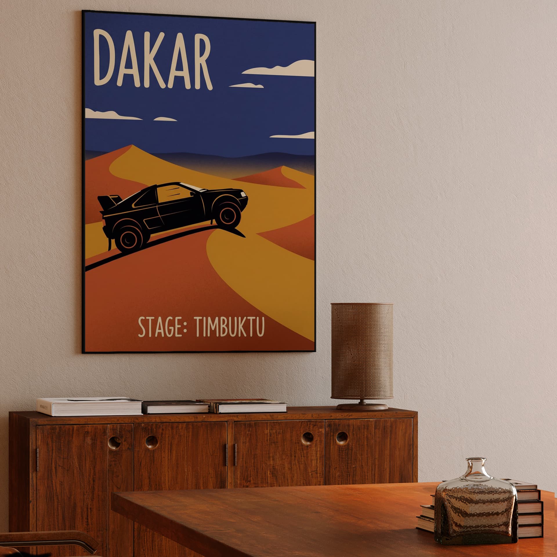 Peugeot 205 T16 Dakar Rally Timbuktu Poster