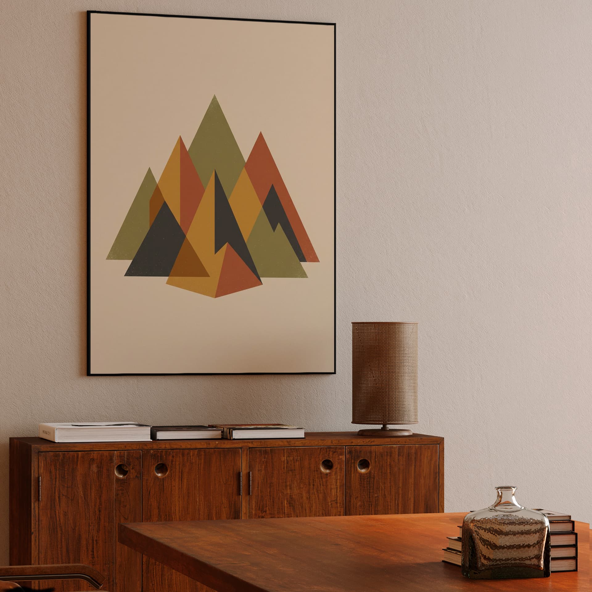 Geometric Mountain Peak Harmony