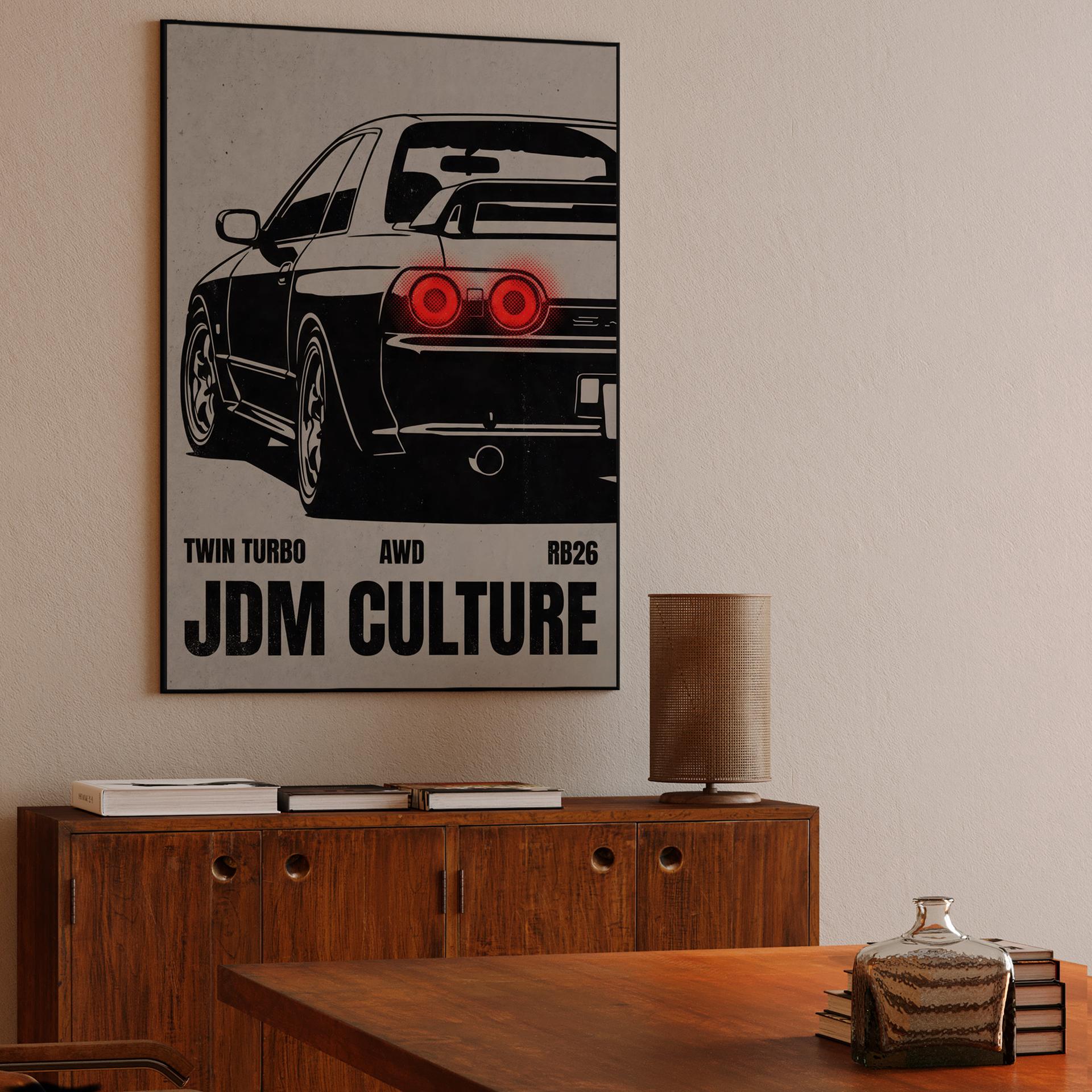 JDM Culture: R32 GT-R Technical Illustration