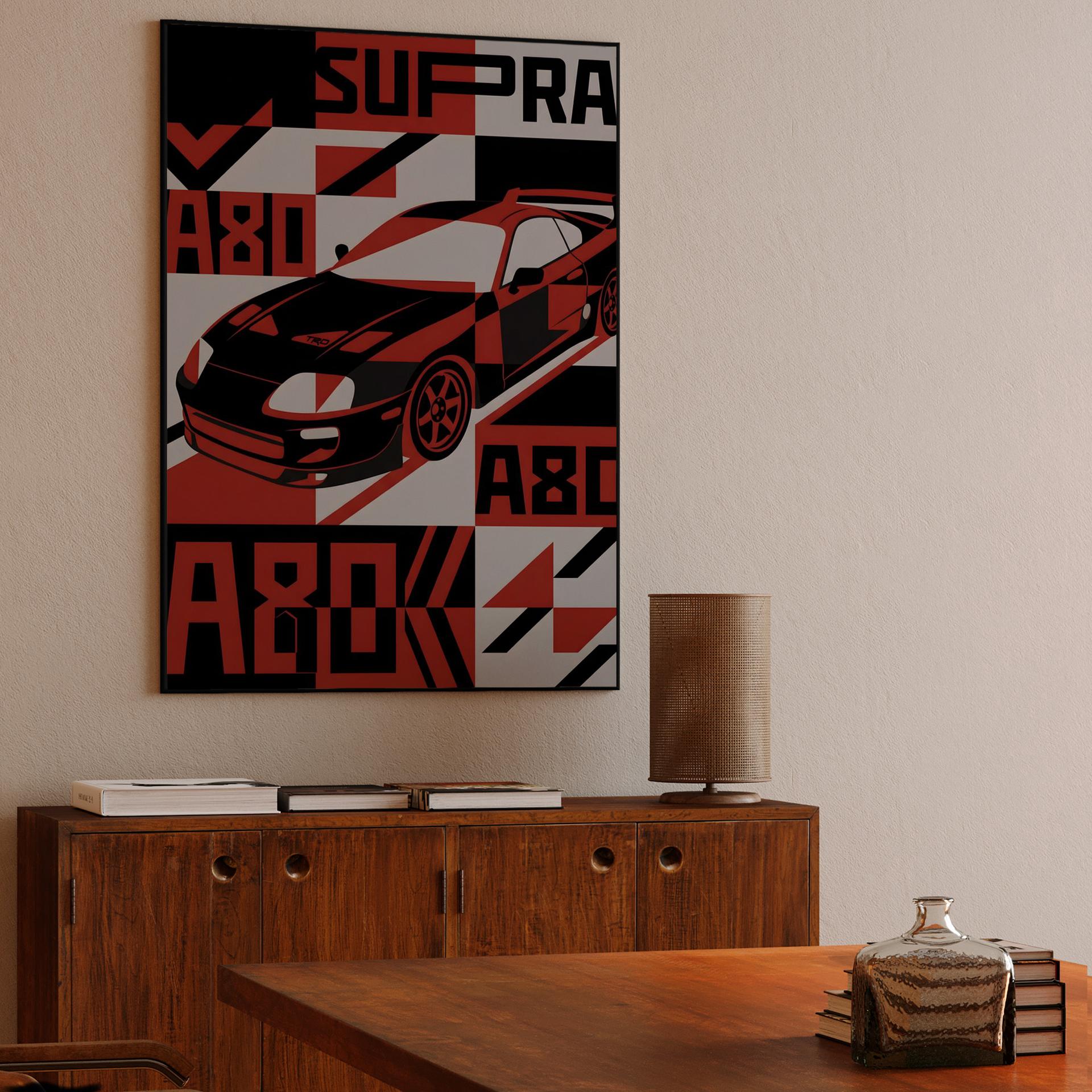 Supra A80 TRD: Geometric Graphic Tribute