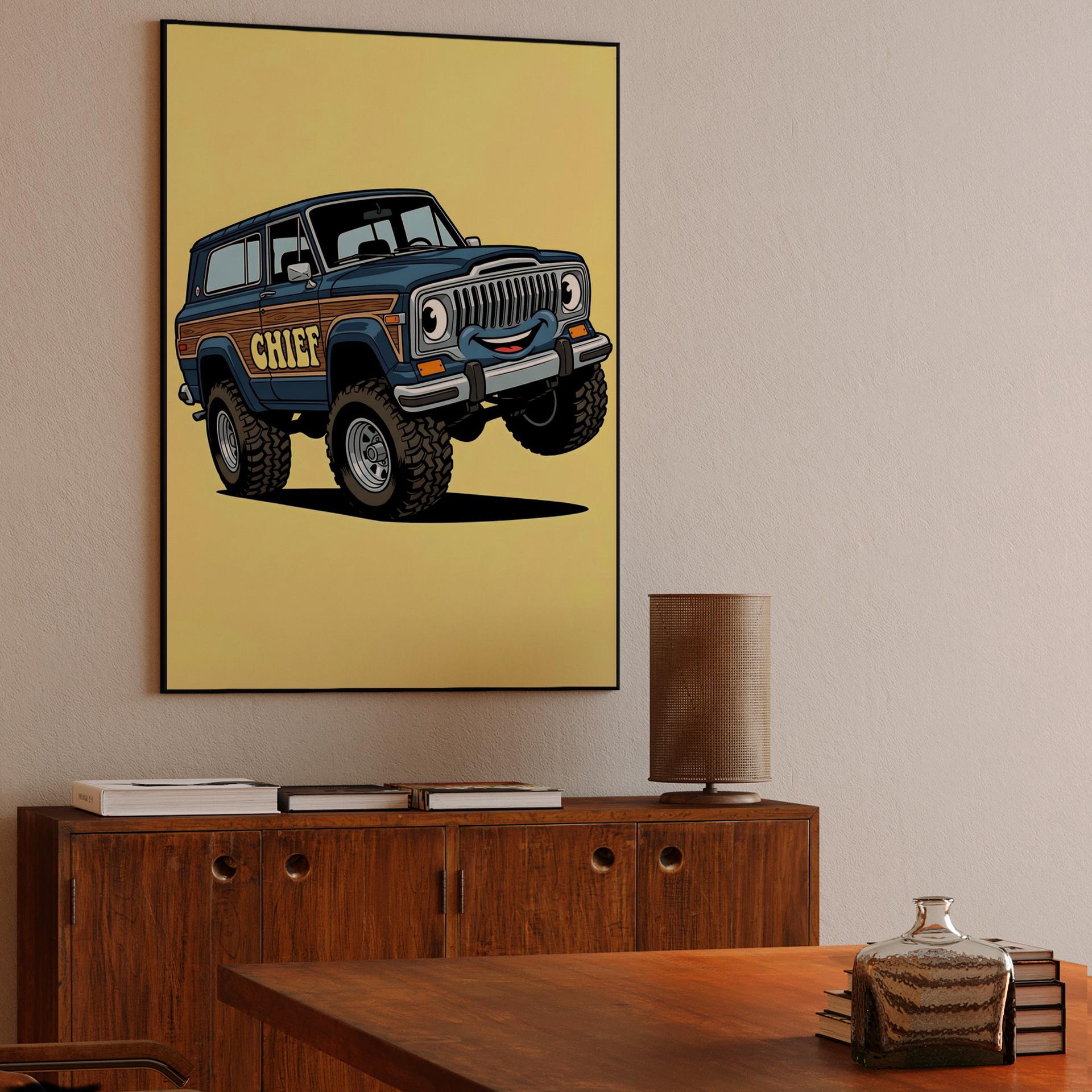 Playful Jeep Cherokee Chief: The Happy Off-Roader