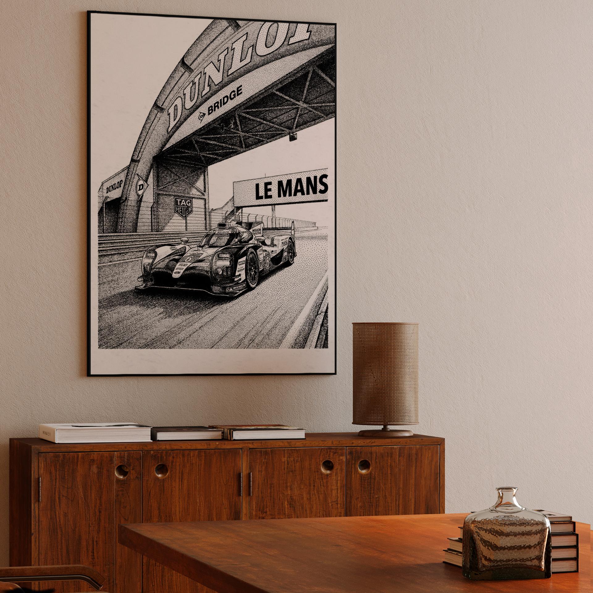 Endurance Mastery: Porsche 963 under the Dunlop Bridge