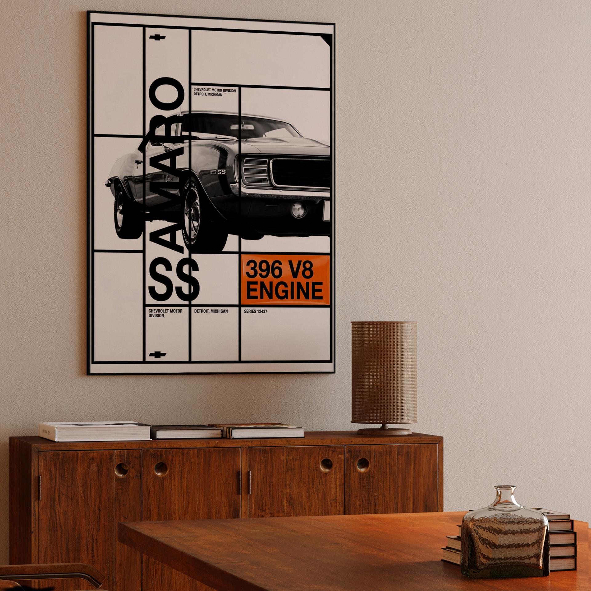 Camaro SS 396 V8 Grid Study