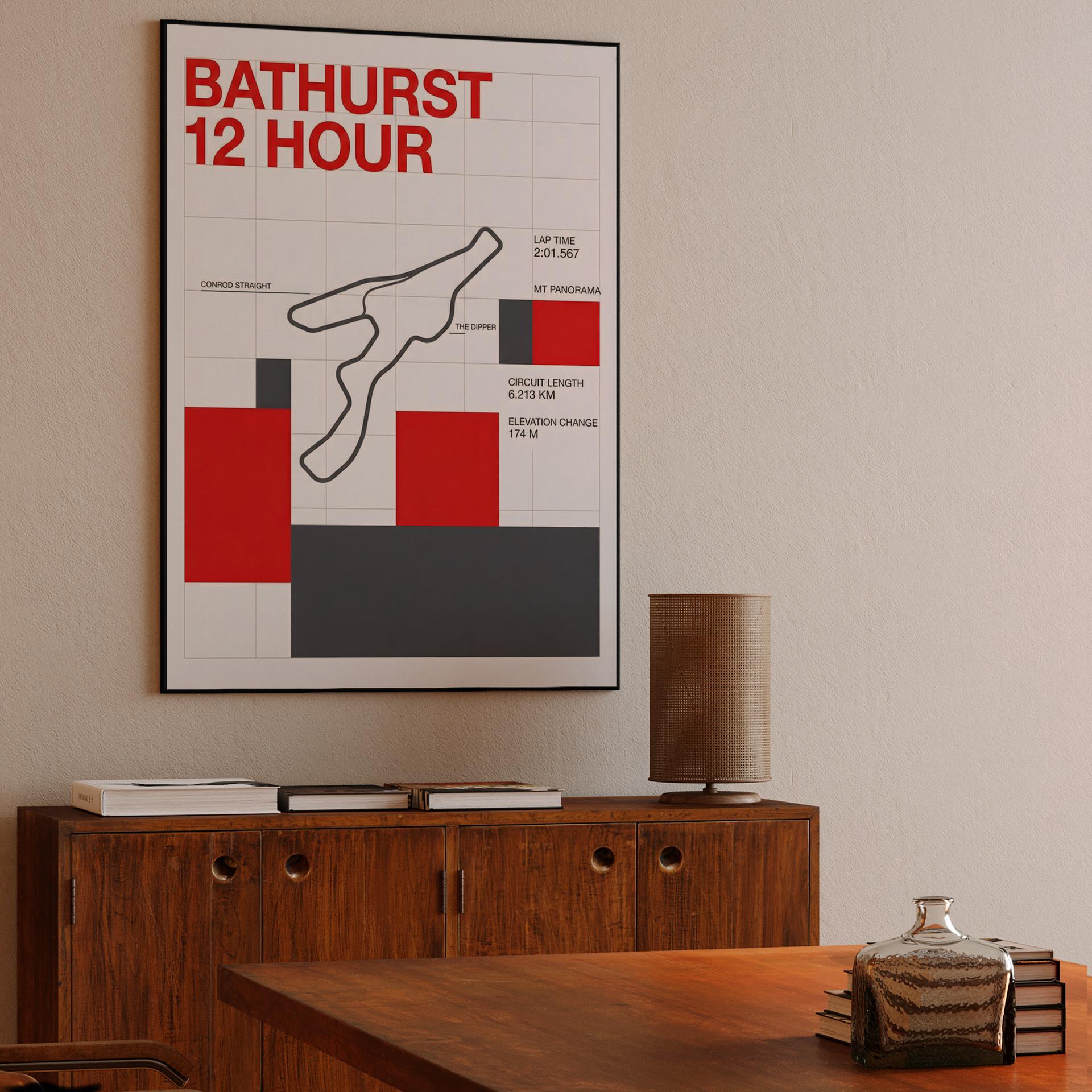 Bathurst 12 Hour: Mount Panorama Modernist Infographic