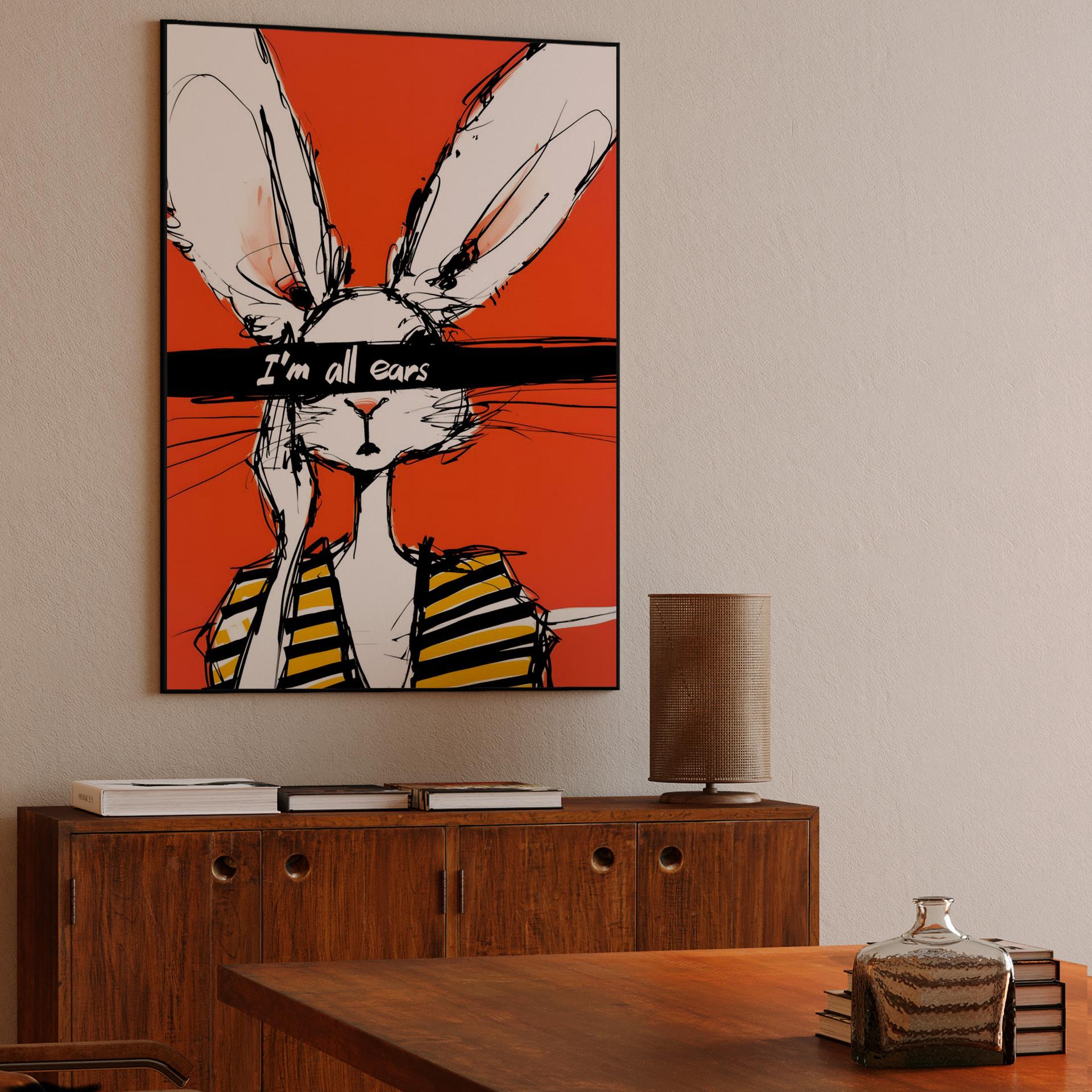 I'm All Ears Rabbit Pun