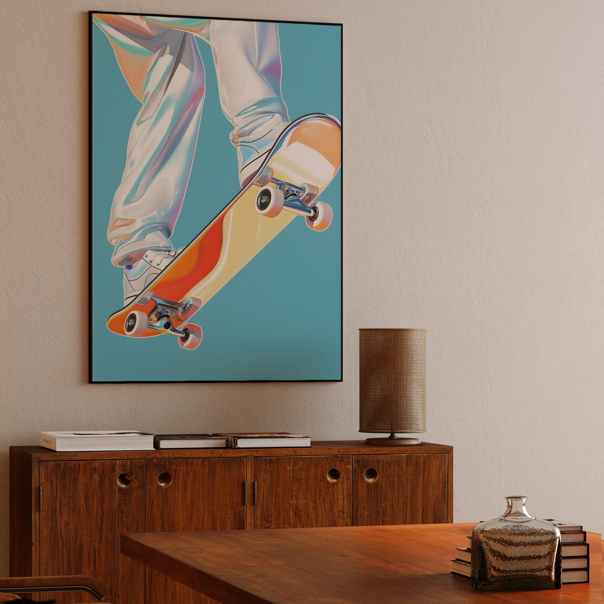 Holographic Skater Trick