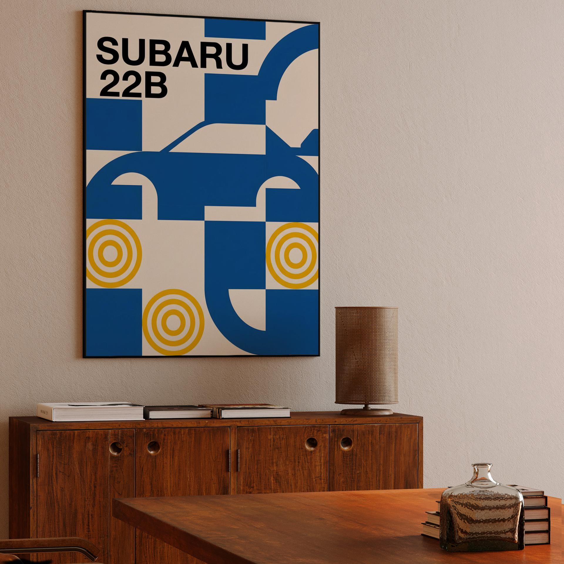 Subaru 22B: Geometric Bauhaus Tribute