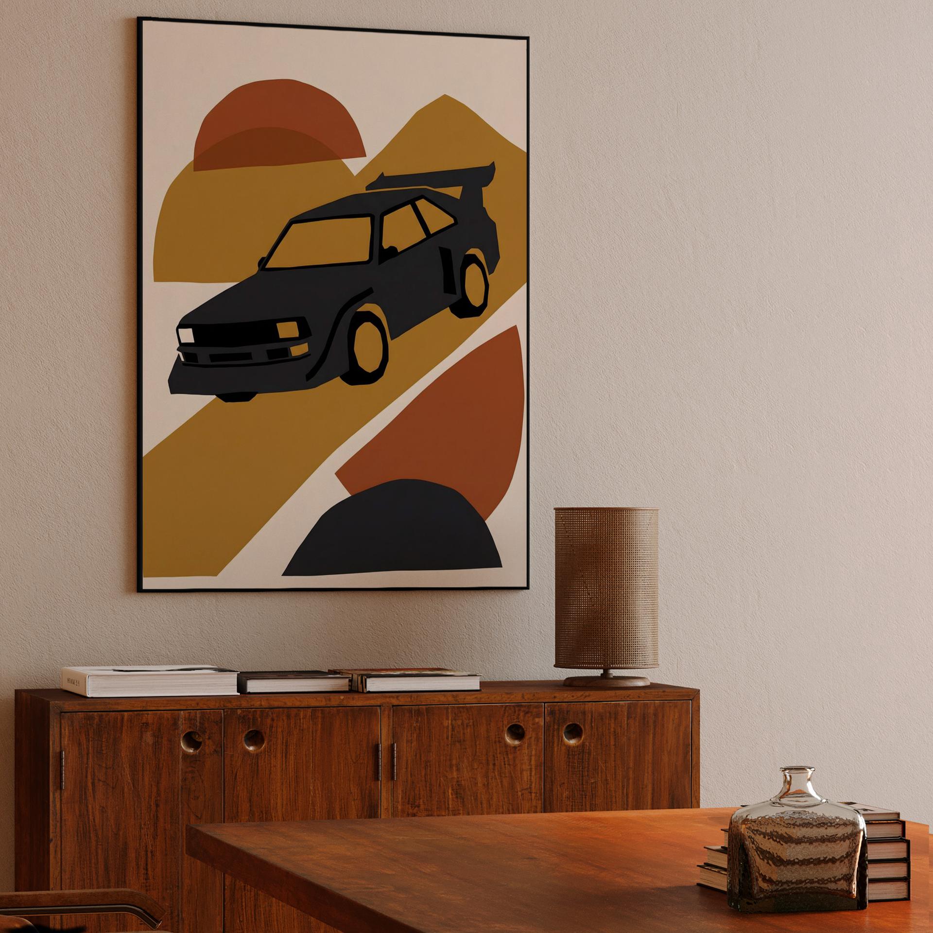 Audi Sport Quattro S1: Earthy Geometric Minimalist