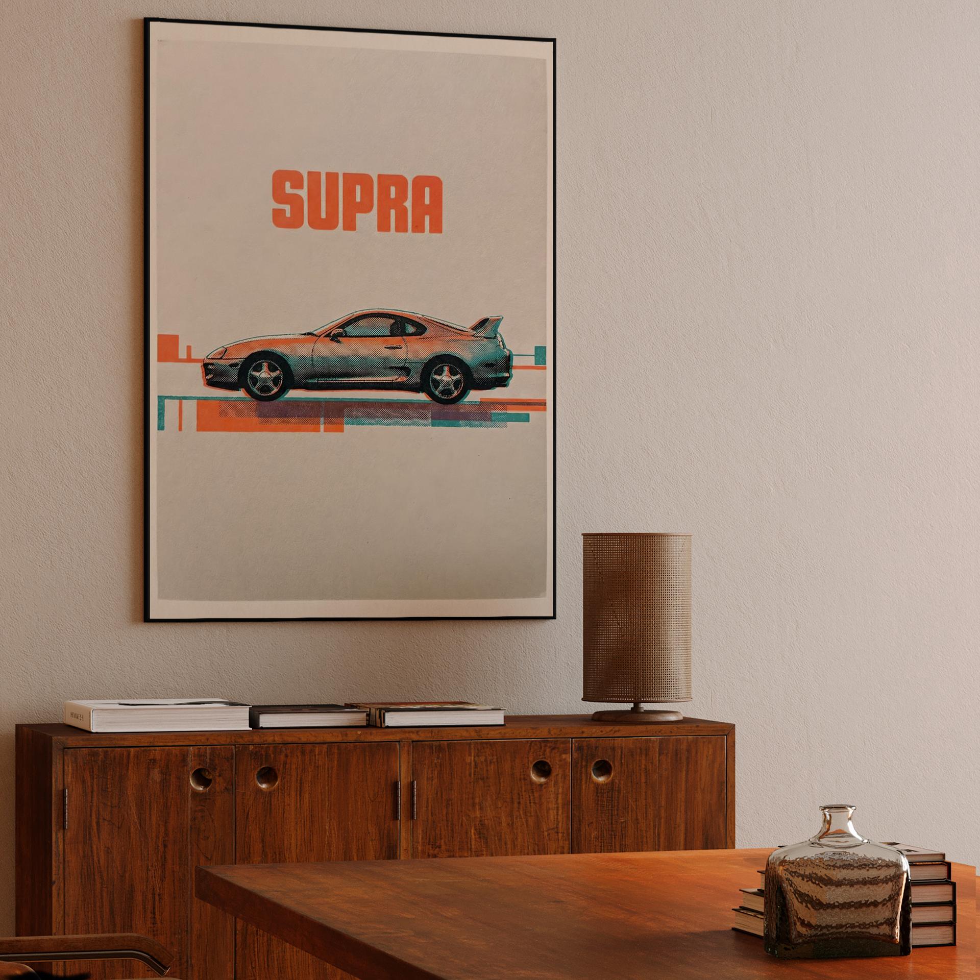 Supra A80 Halftone Risograph Poster