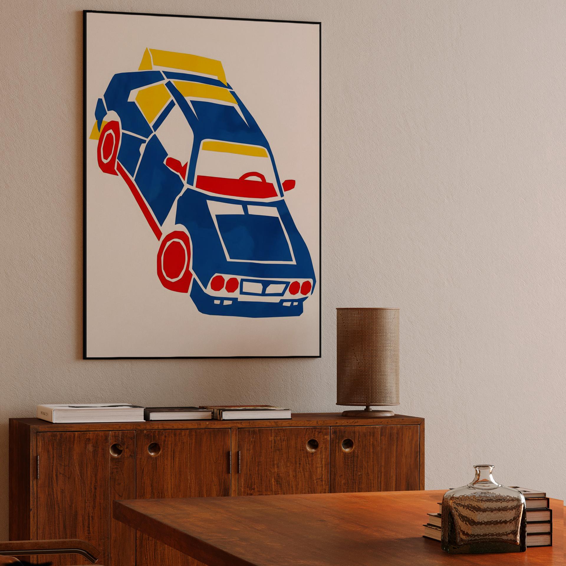 Matisse Rally: Lancia Delta S4 Paper Cutout