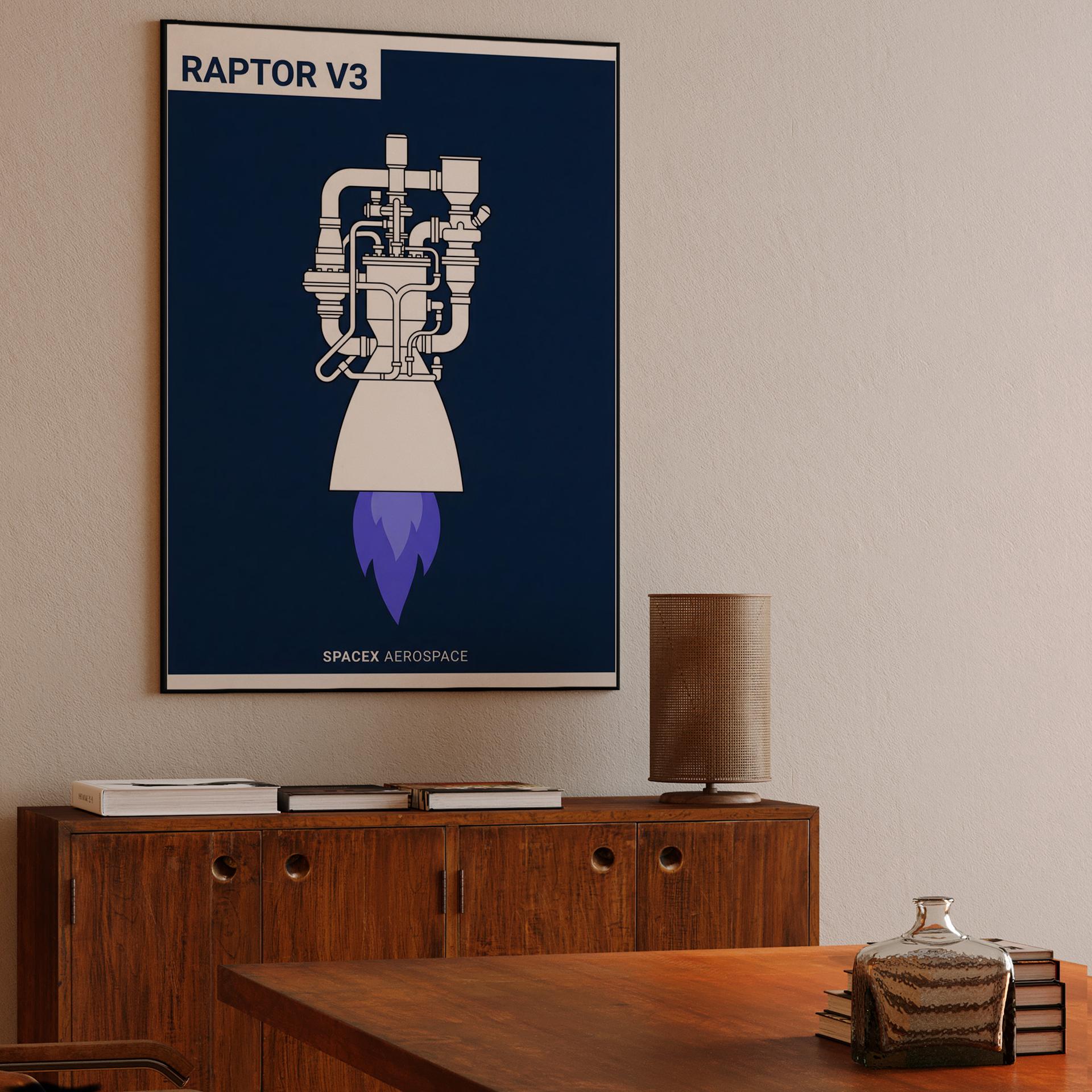 Raptor V3: Minimalist Rocket Engine Blueprint