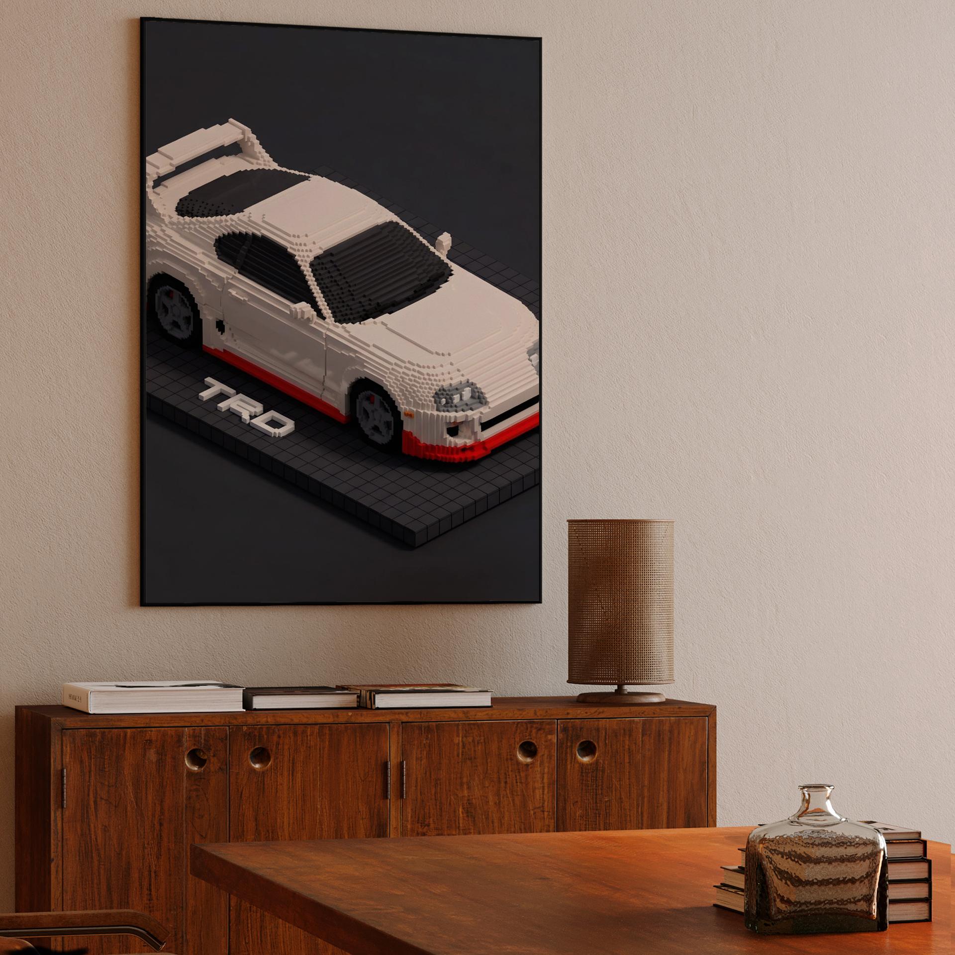 Voxel Legend: TRD Supra A80 Isometric Diorama