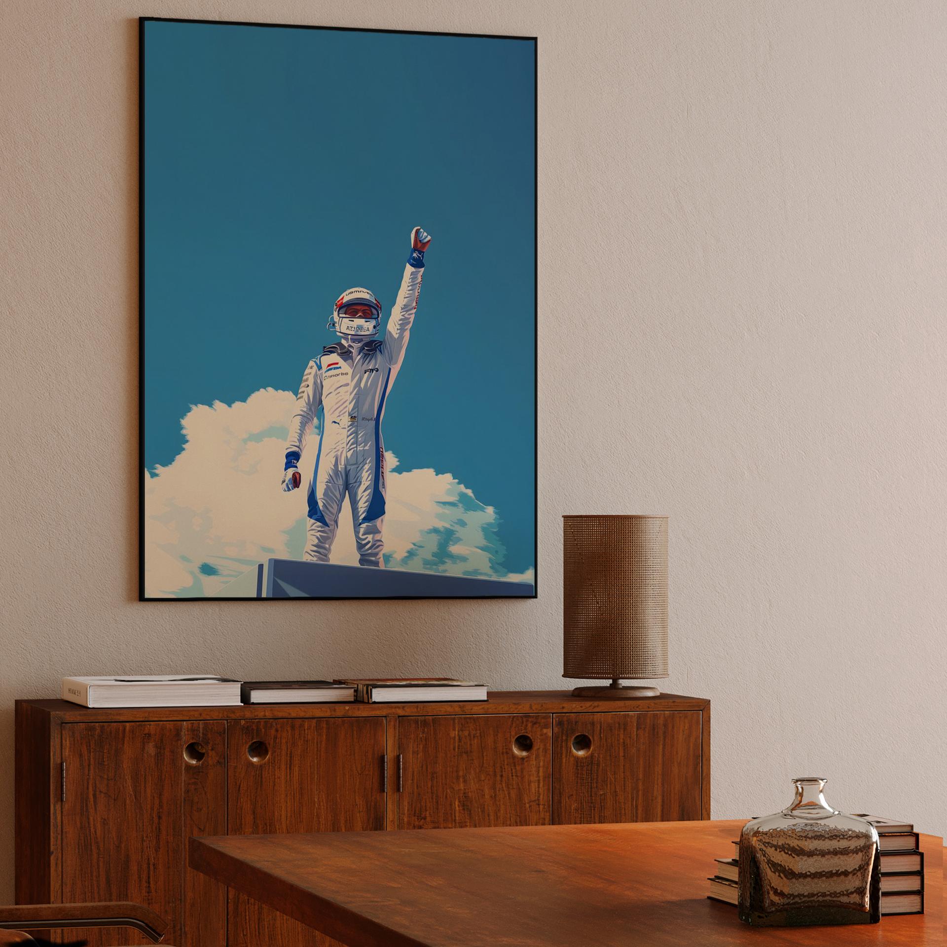 F1 Driver Victory Salute