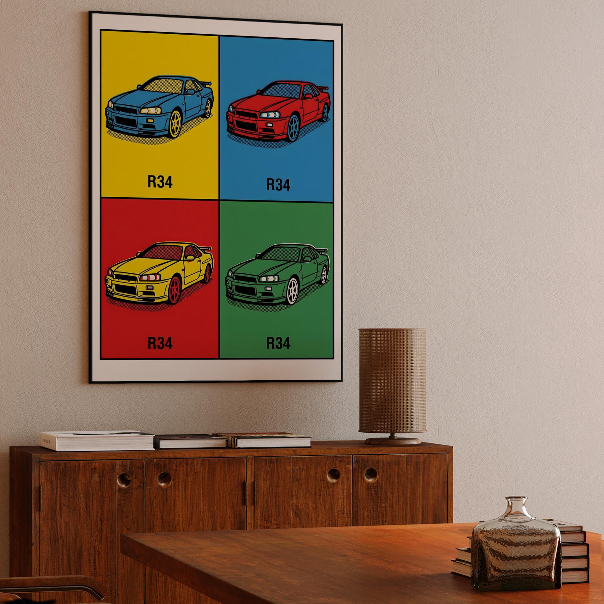 Pop Art Skyline R34 Quad