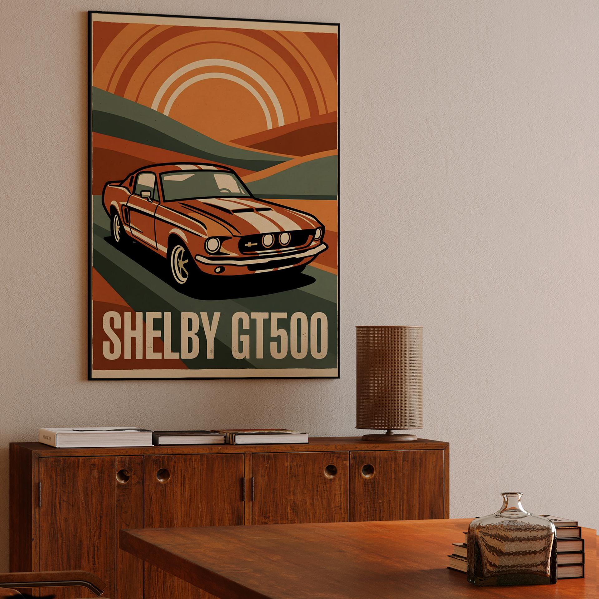 Shelby GT500: Retro Sunburst Muscle