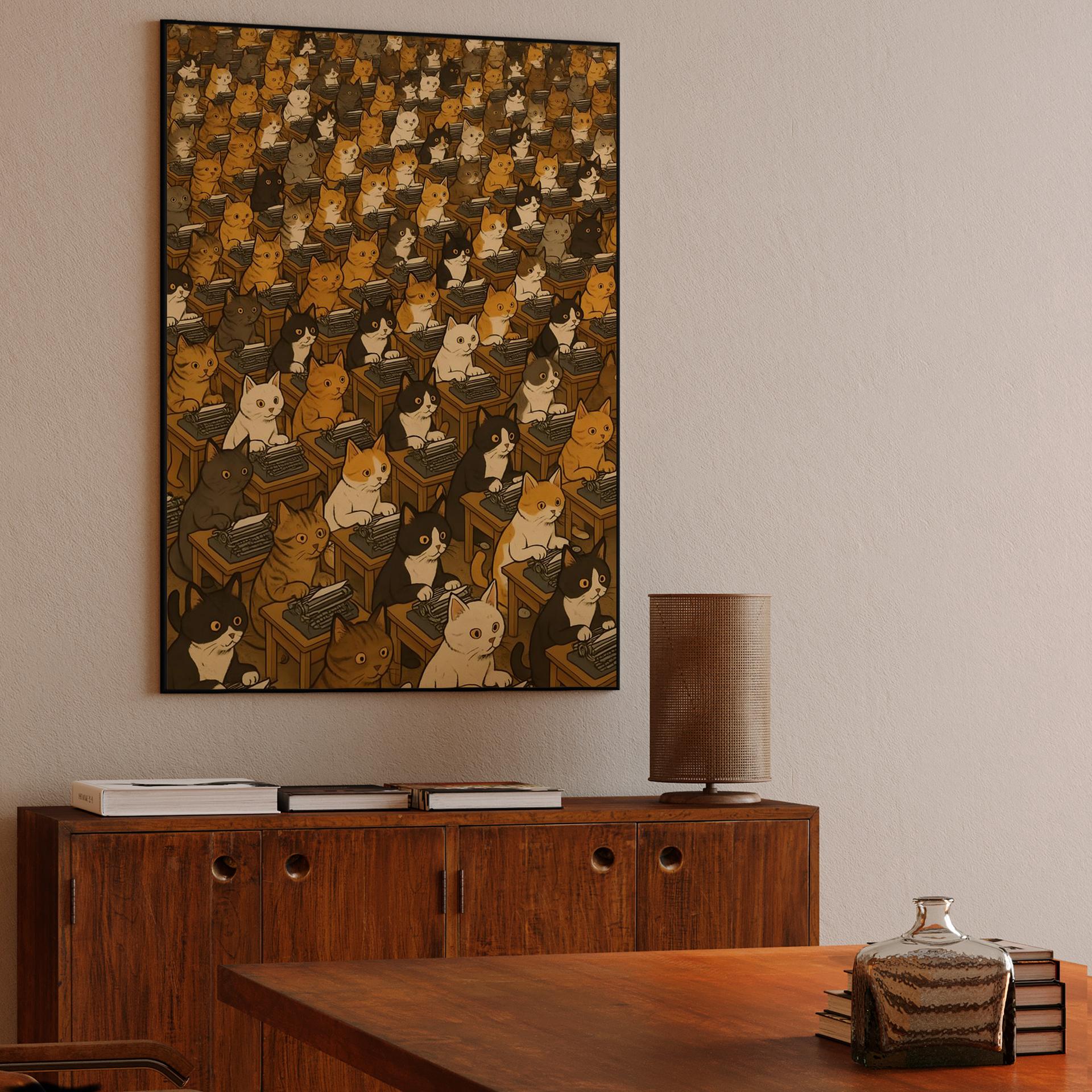 The Feline Typing Pool