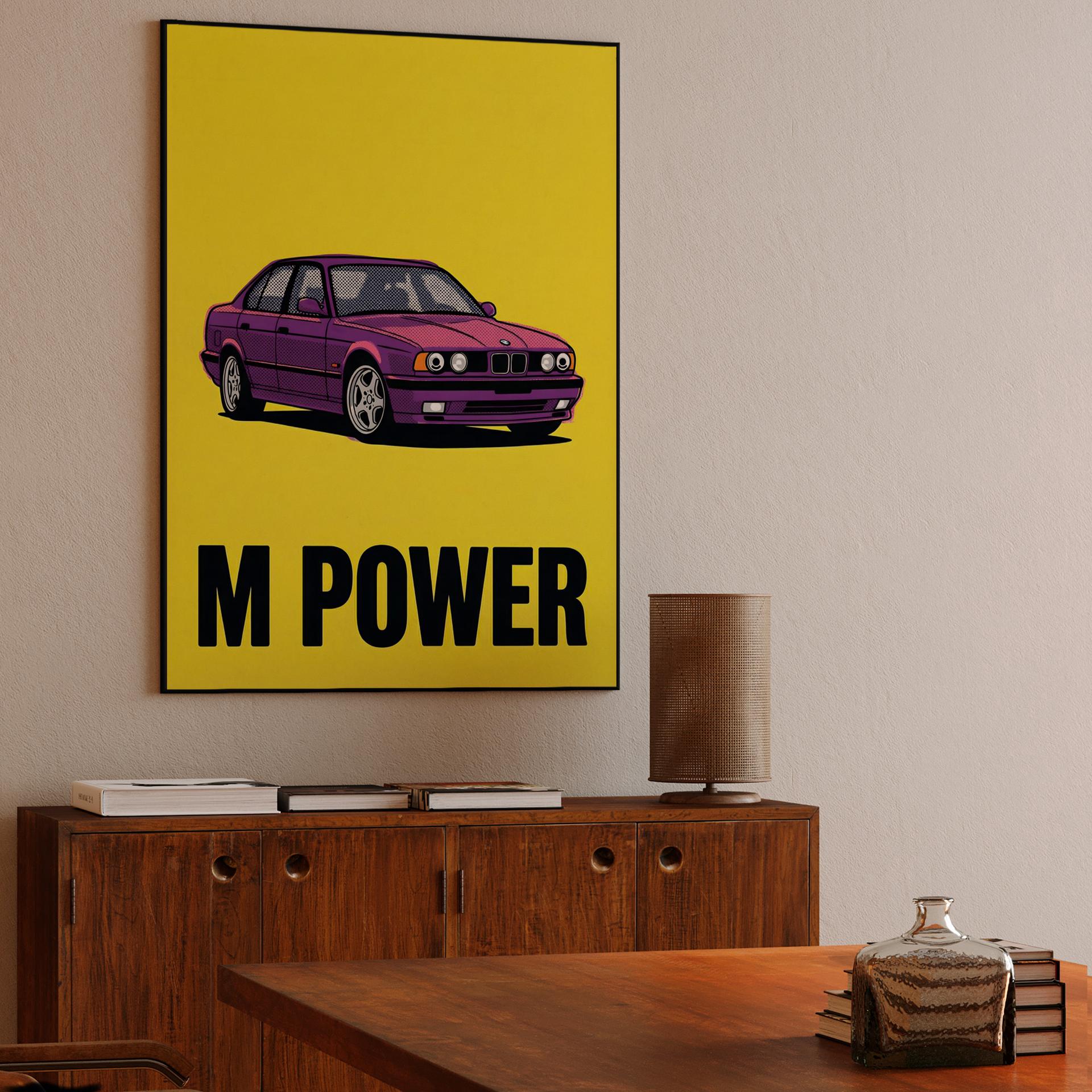 BMW E34 M5: M Power Pop Art Yellow