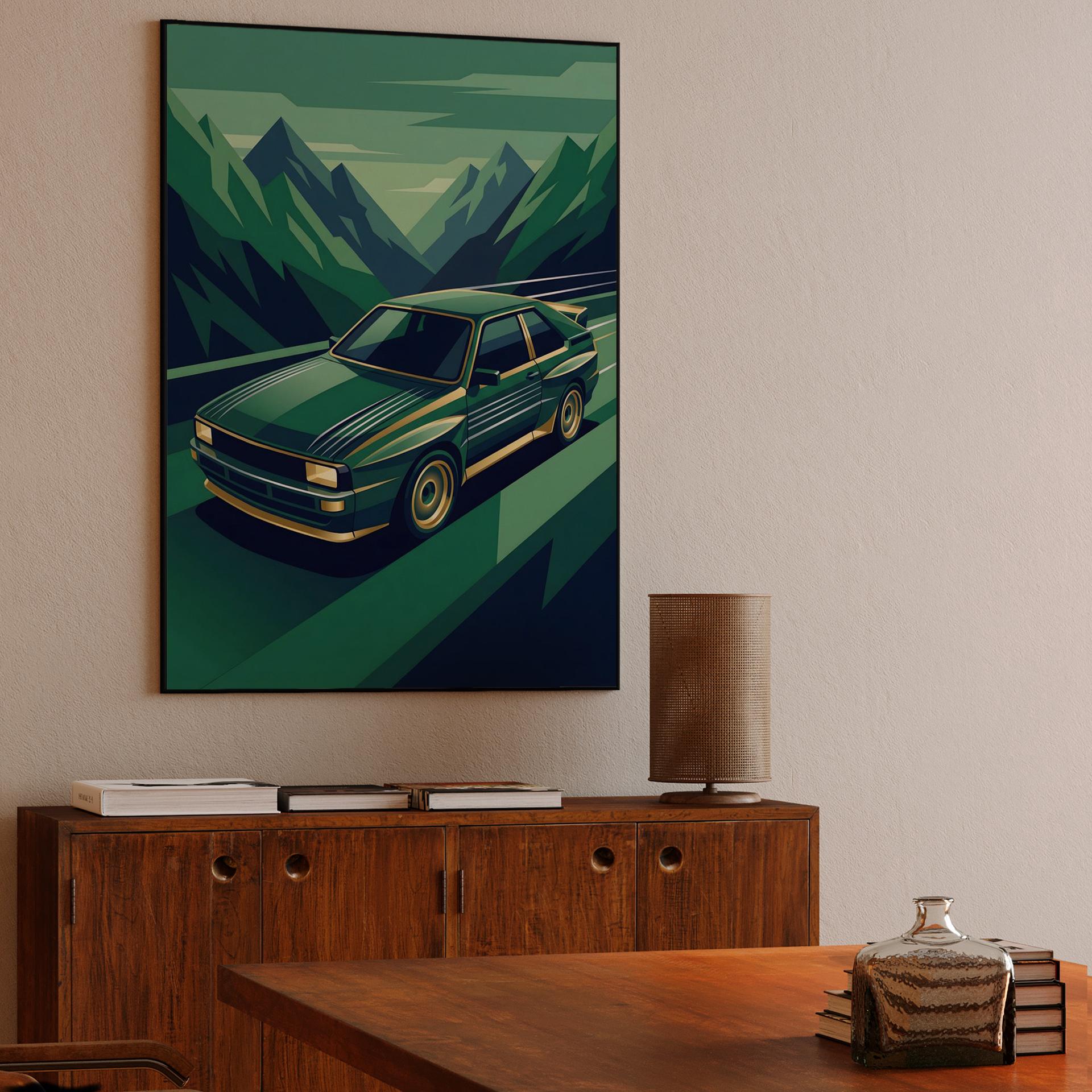 Audi Quattro S1: Emerald Alpine Motion