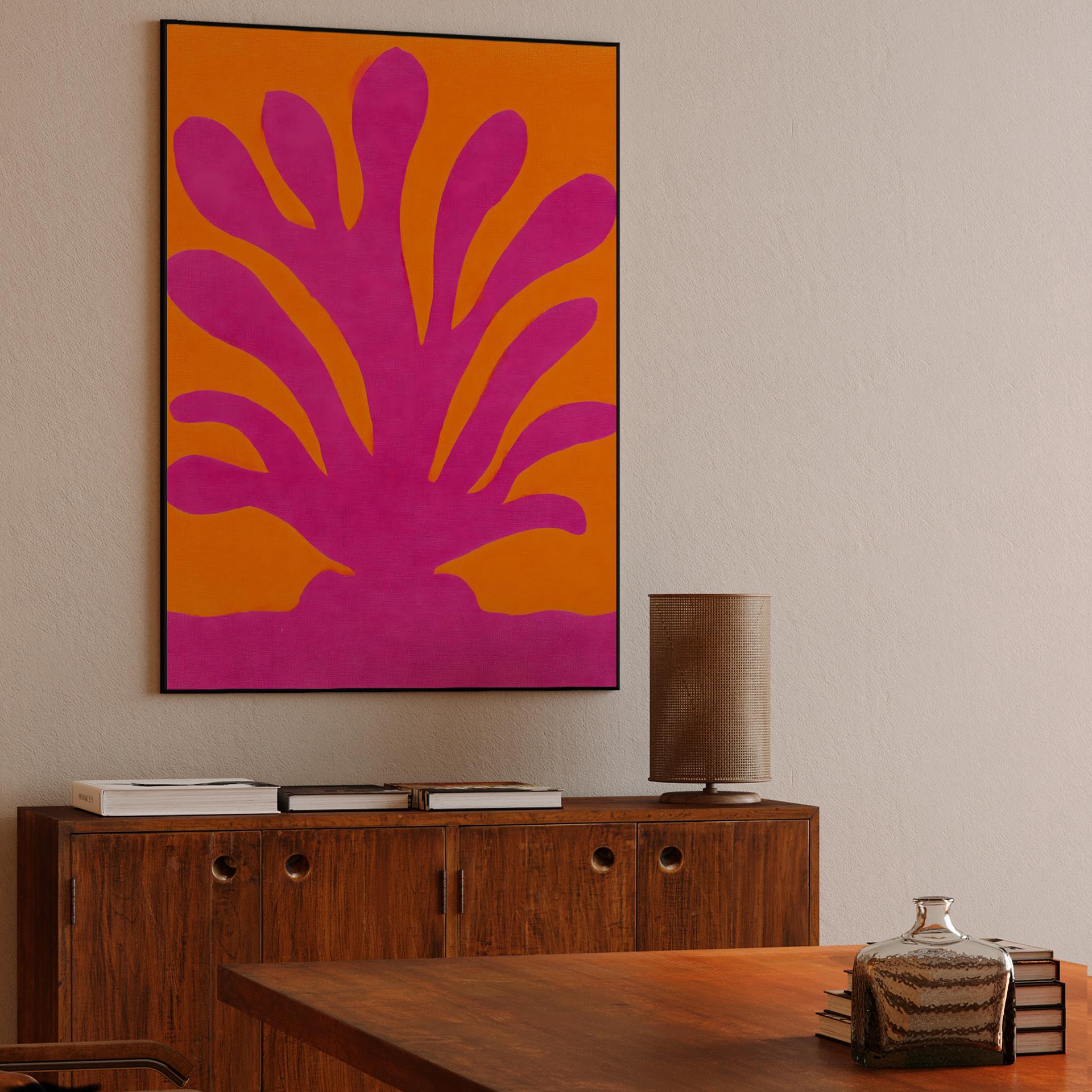 Pink Coral Paper Cutout