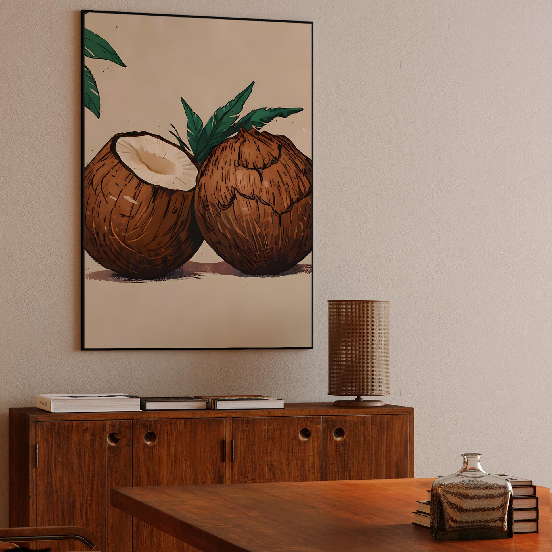 Rustic Coconut Illustration