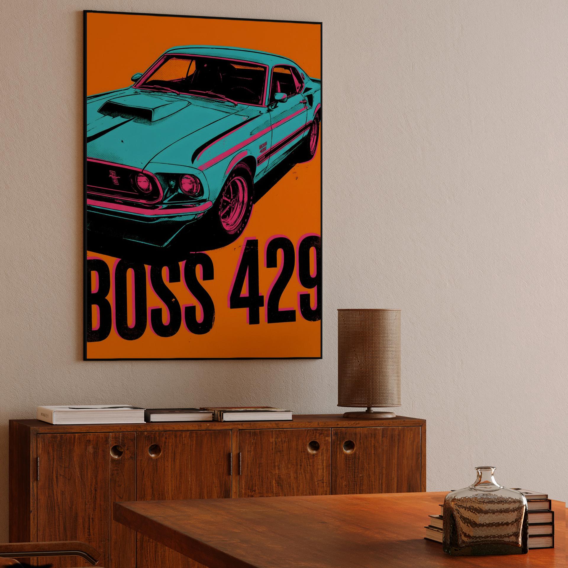 Vibrant Boss 429 Mustang Graphic