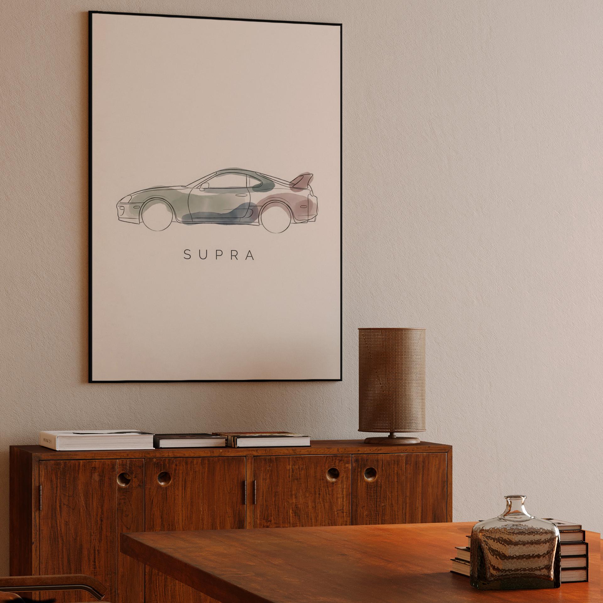 Ethereal Silhouette: Toyota Supra A80