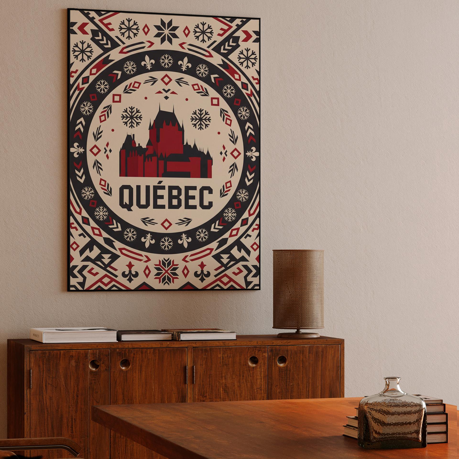 Quebec Winter Folk Mandala