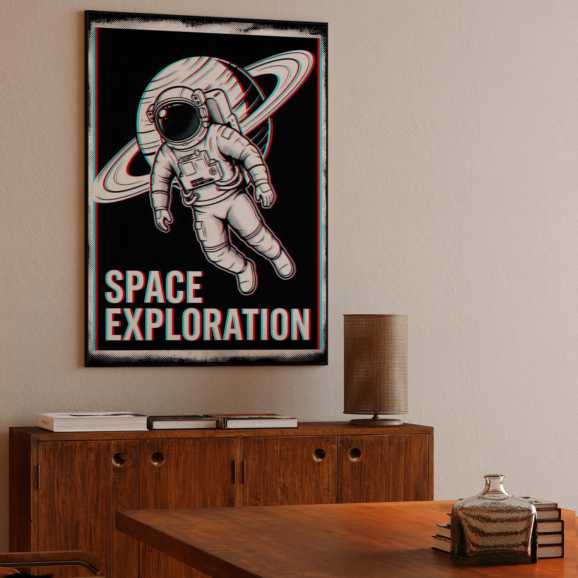 Space Exploration: The Anaglyph Astronaut