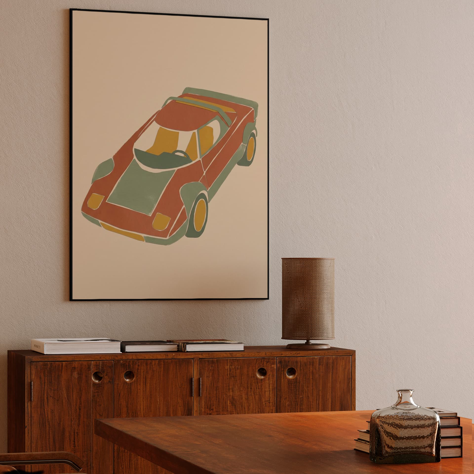 Lancia Stratos Abstract Earth Tones