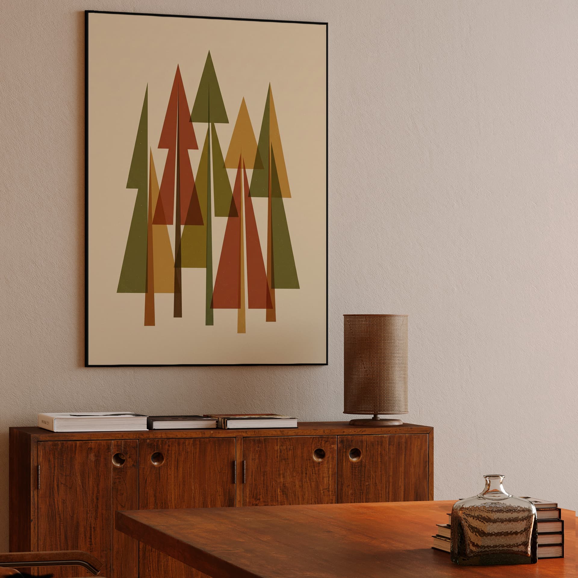 Geometric Woodland Harmony