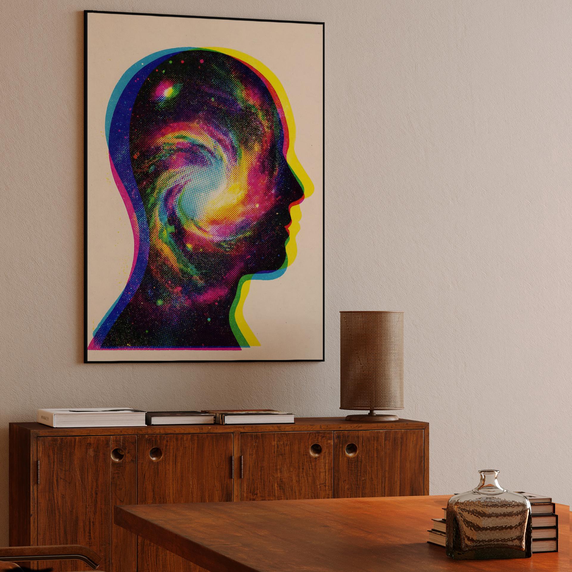 Cosmic Mind: The Galactic Silhouette