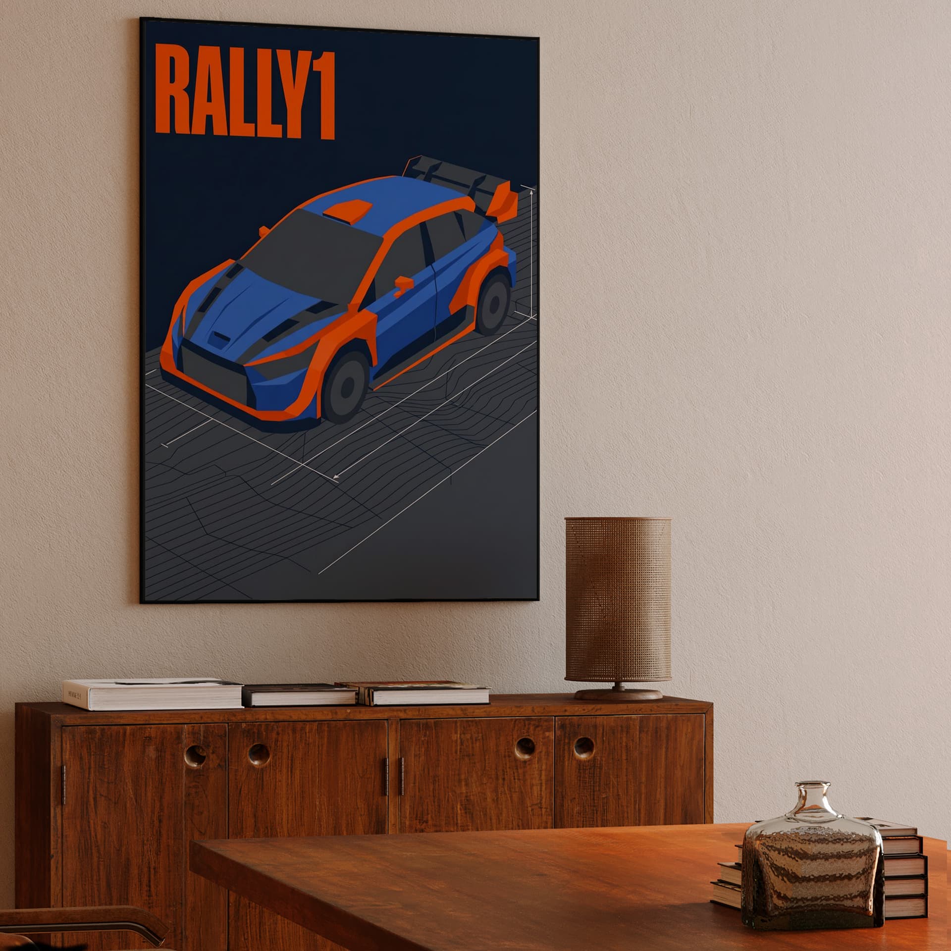 Toyota GR Yaris Rally1 Isometric Technical Illustration