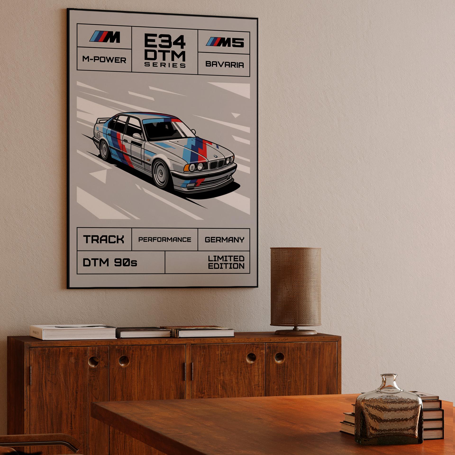 BMW E34 M5 DTM Performance: 90s Racing Tribute