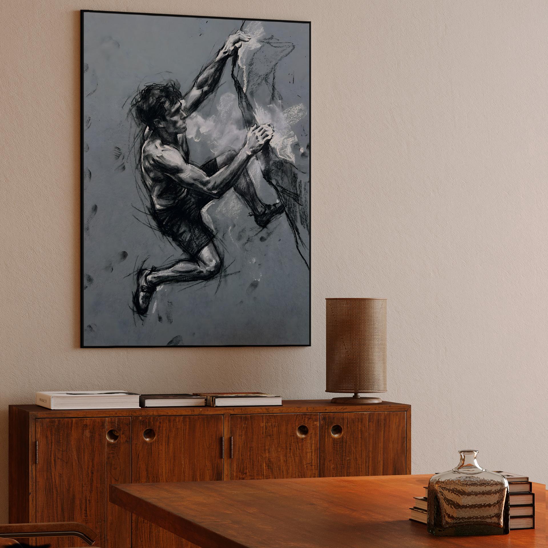 Vertical Focus: Expressive Climber Sketch