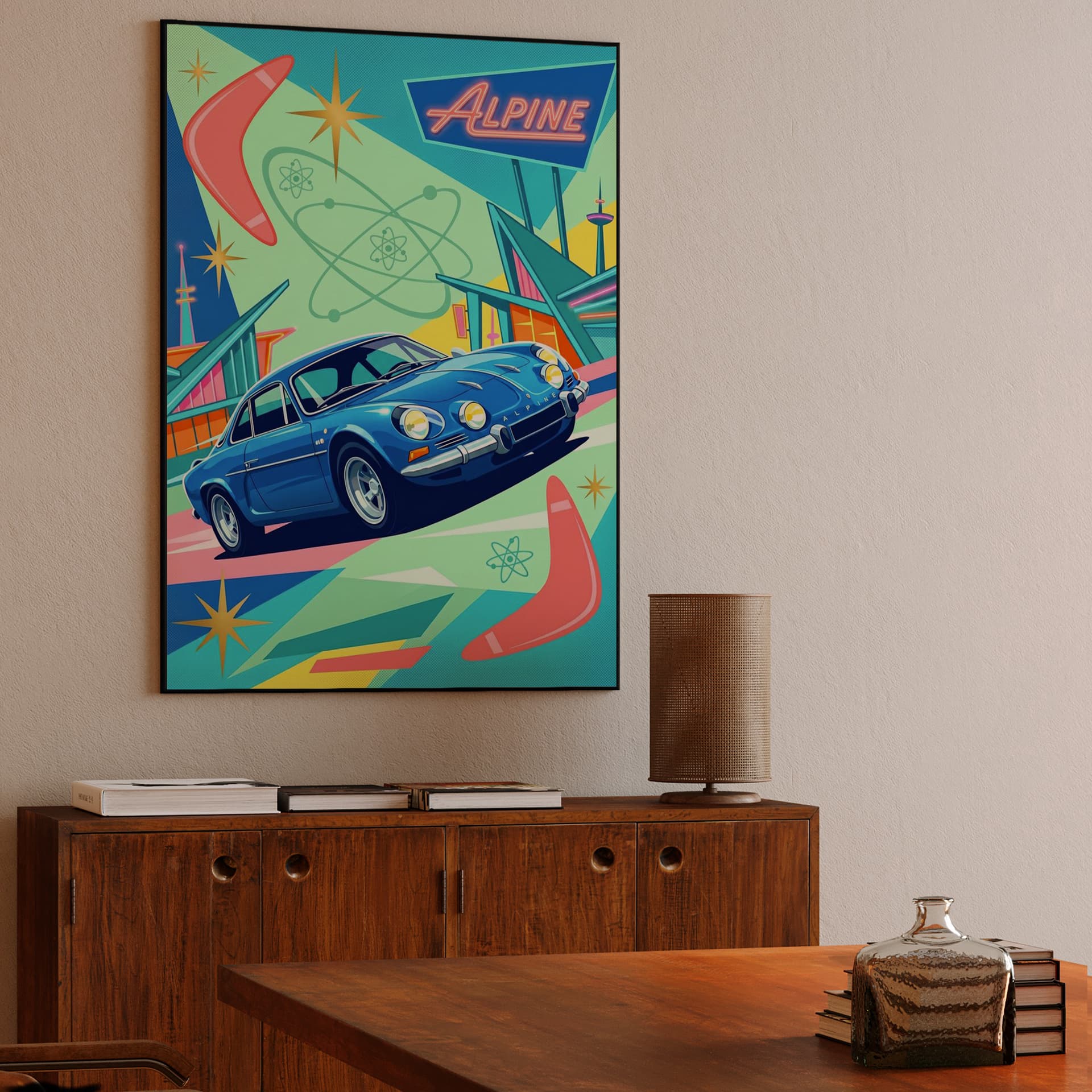 Alpine A110 Googie Retro Futurism
