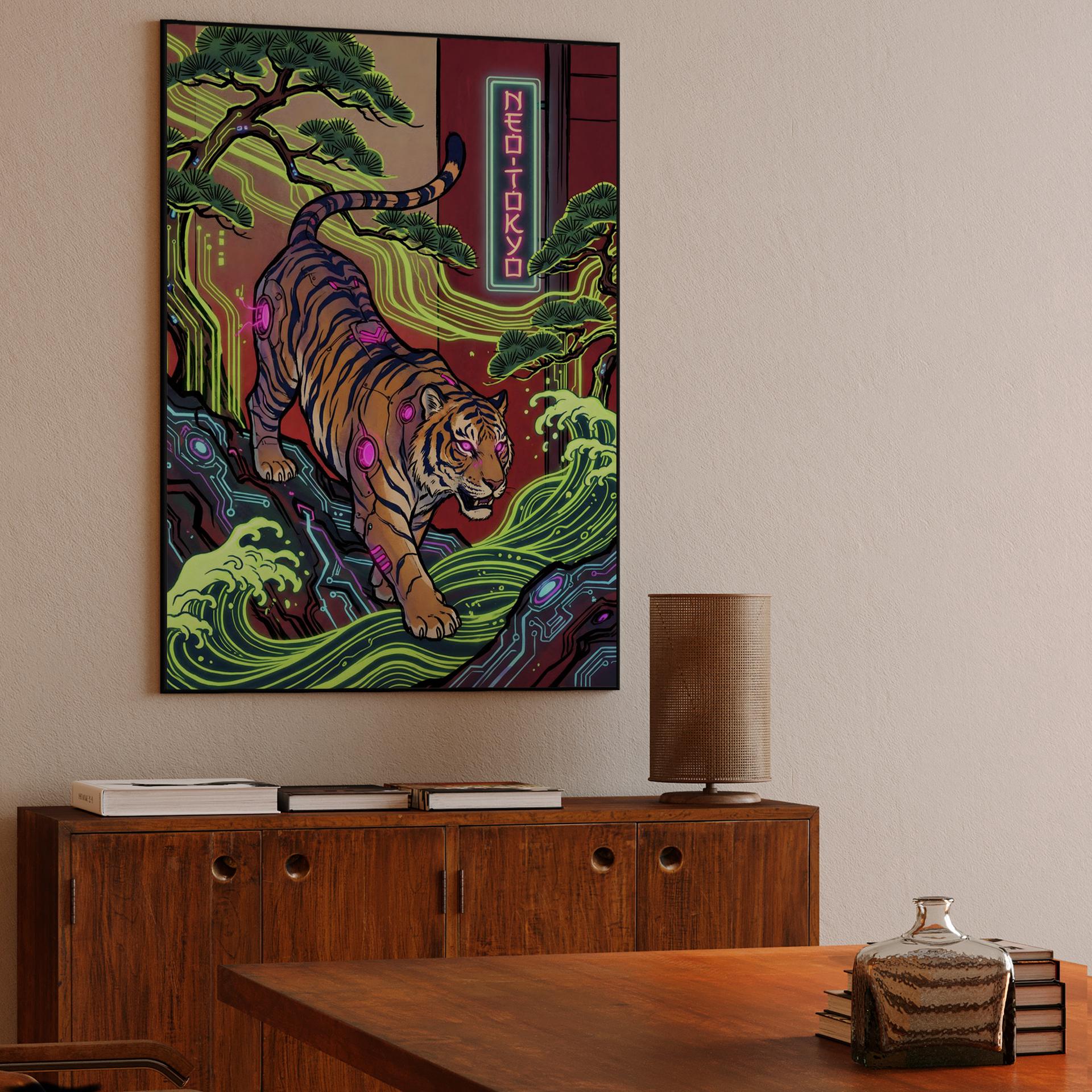 Cybernetic Prowl in Neo Tokyo