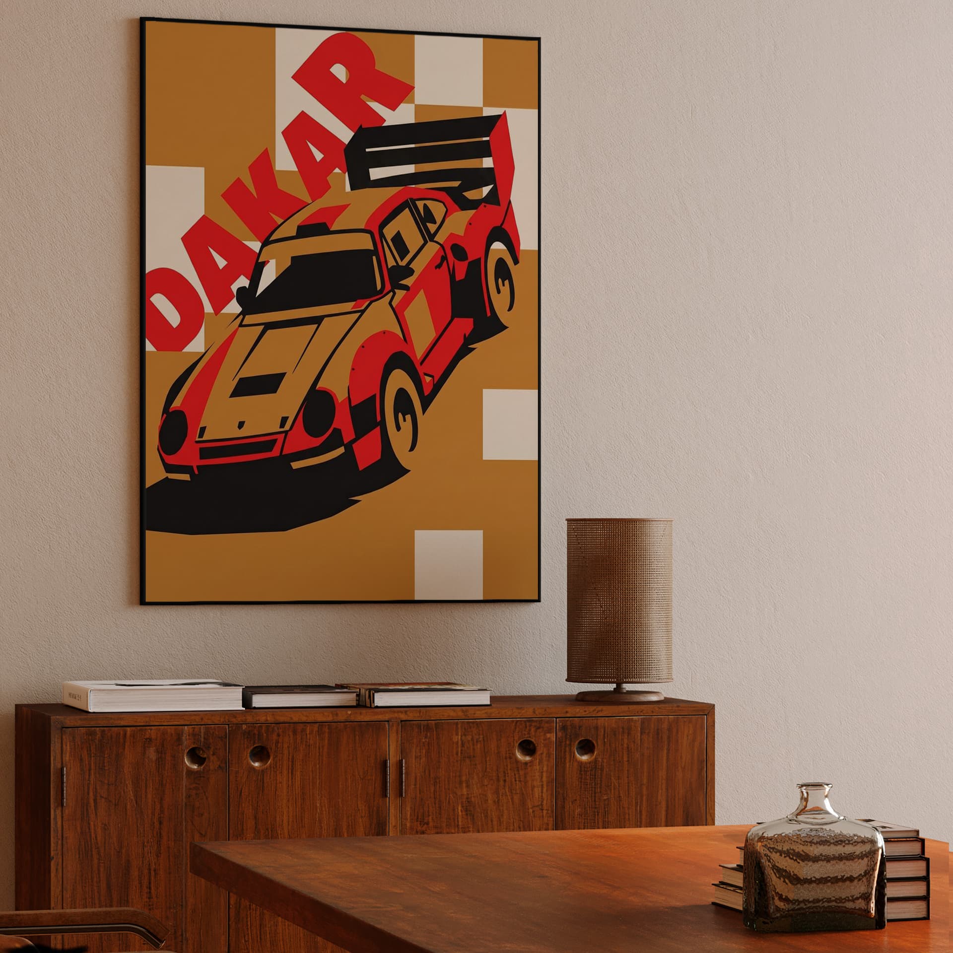 Porsche 959 Dakar Graphic Illustration