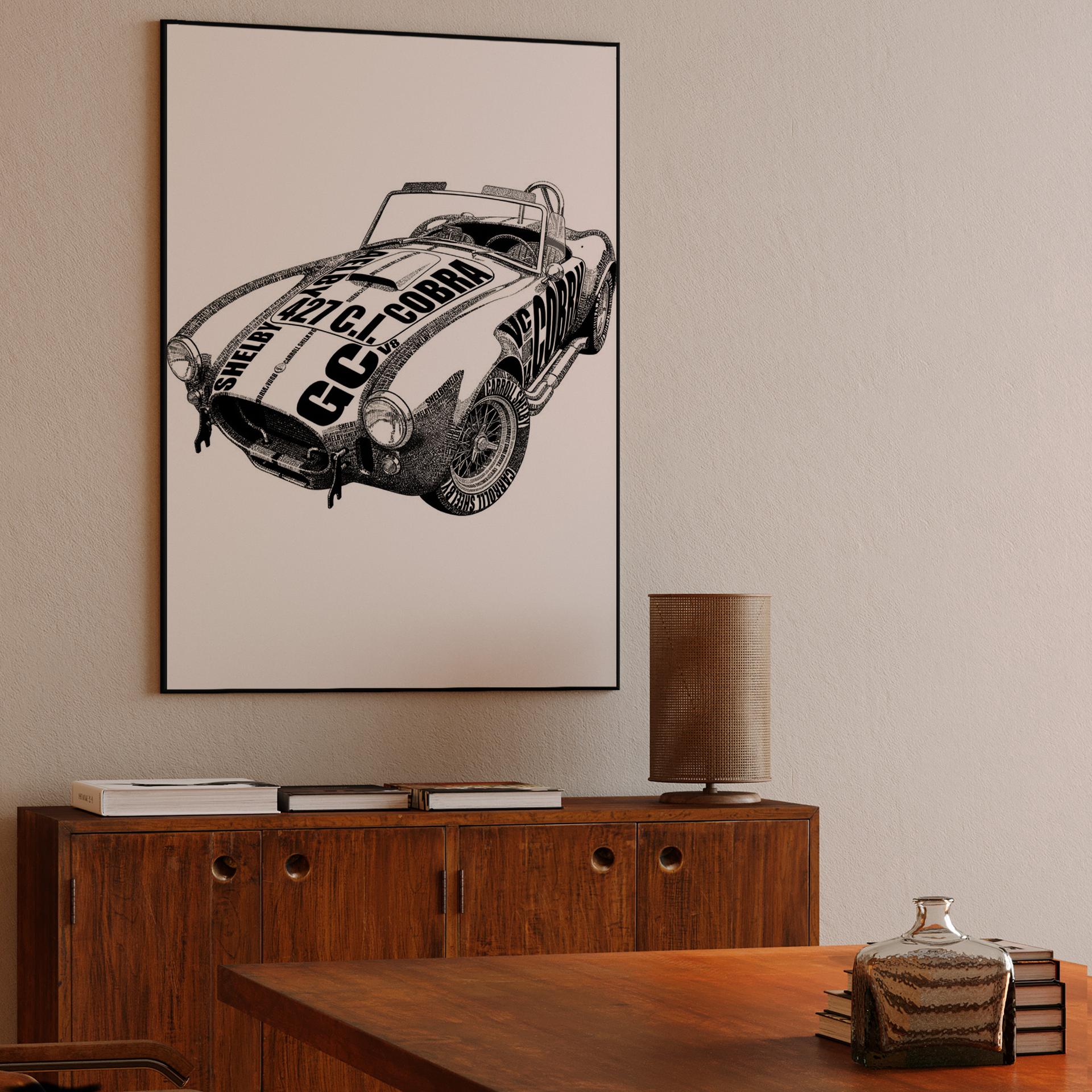 Shelby Cobra 427: Typographic Legend