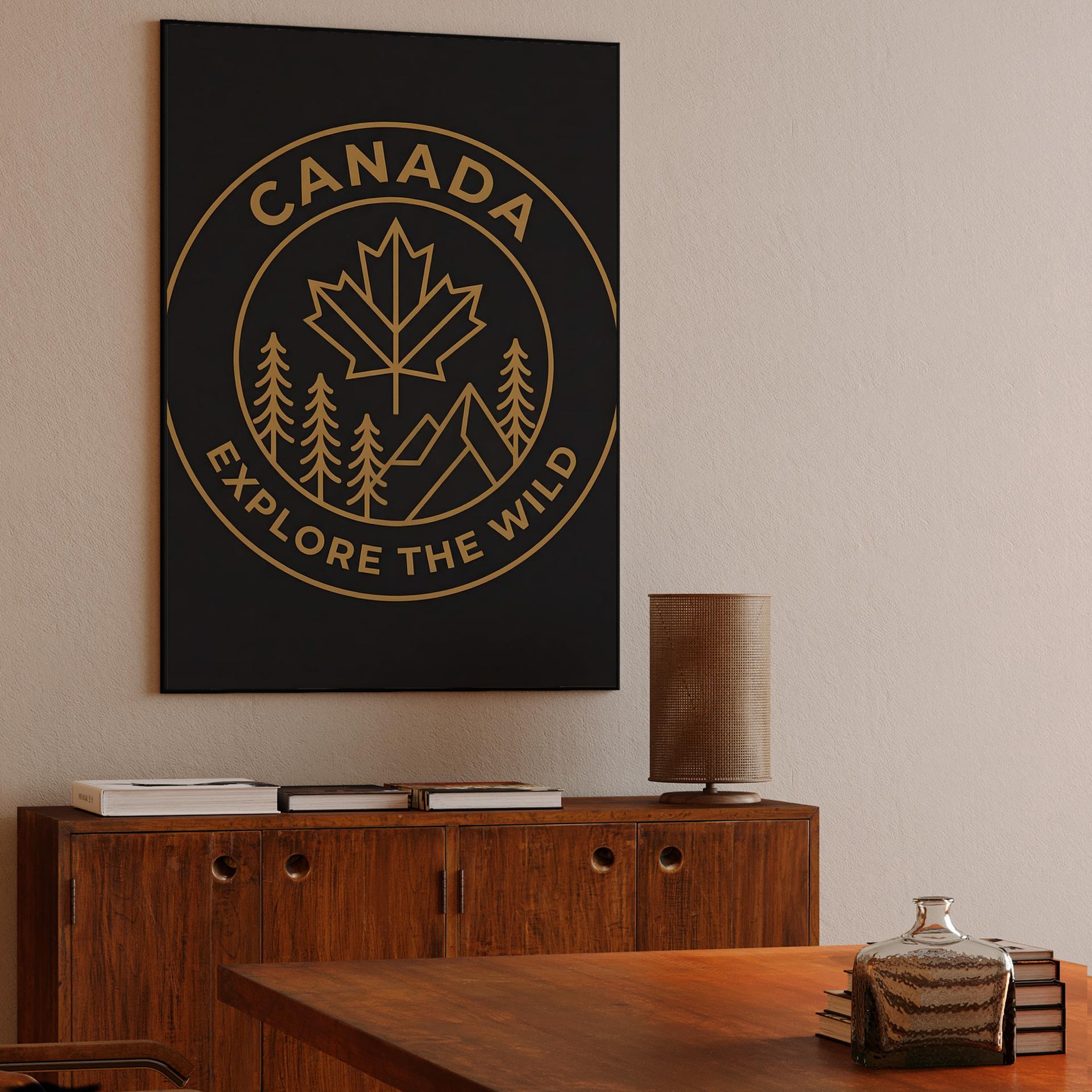Canada Explore the Wild Minimalist Badge