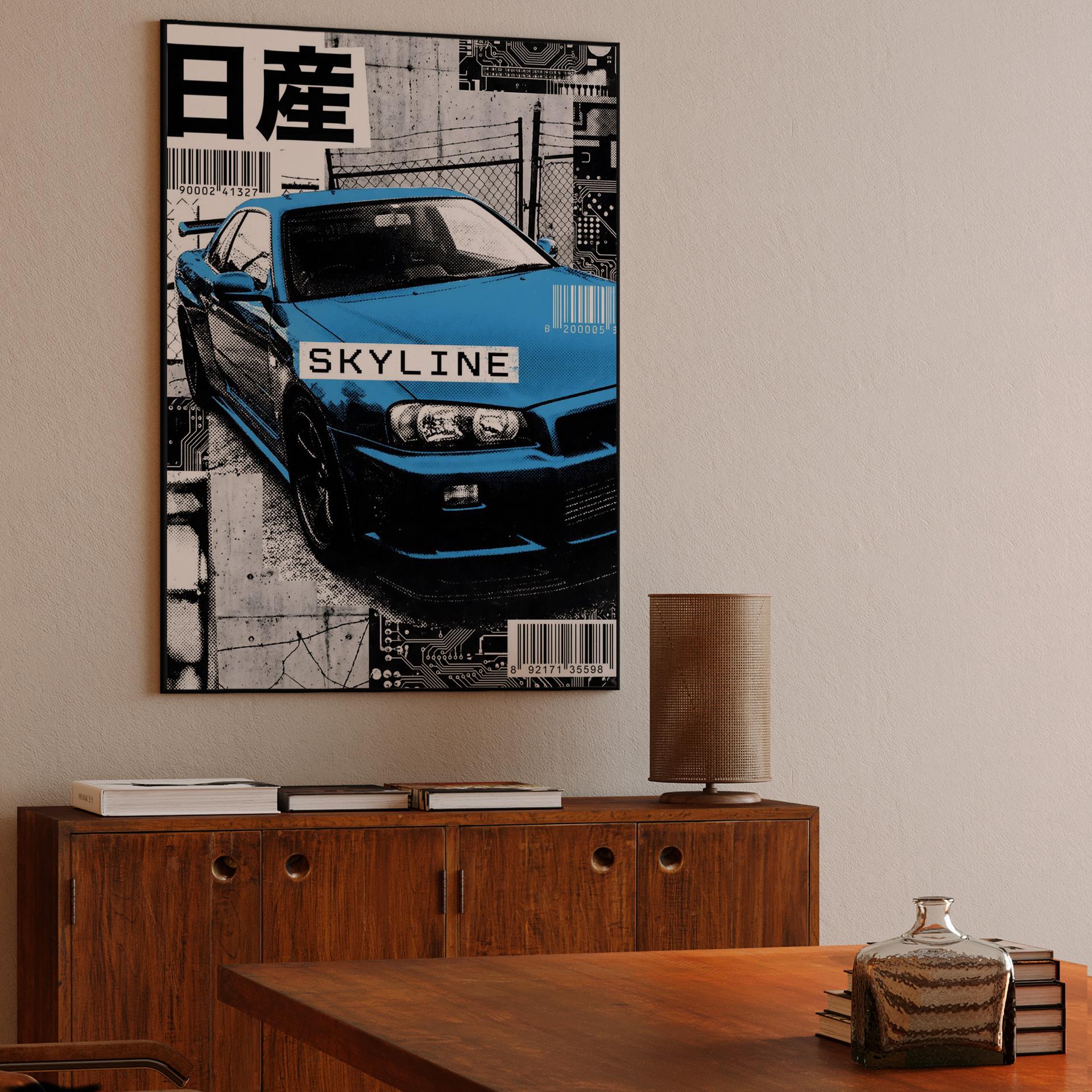 Nissan Skyline R34 Urban Tech Collage