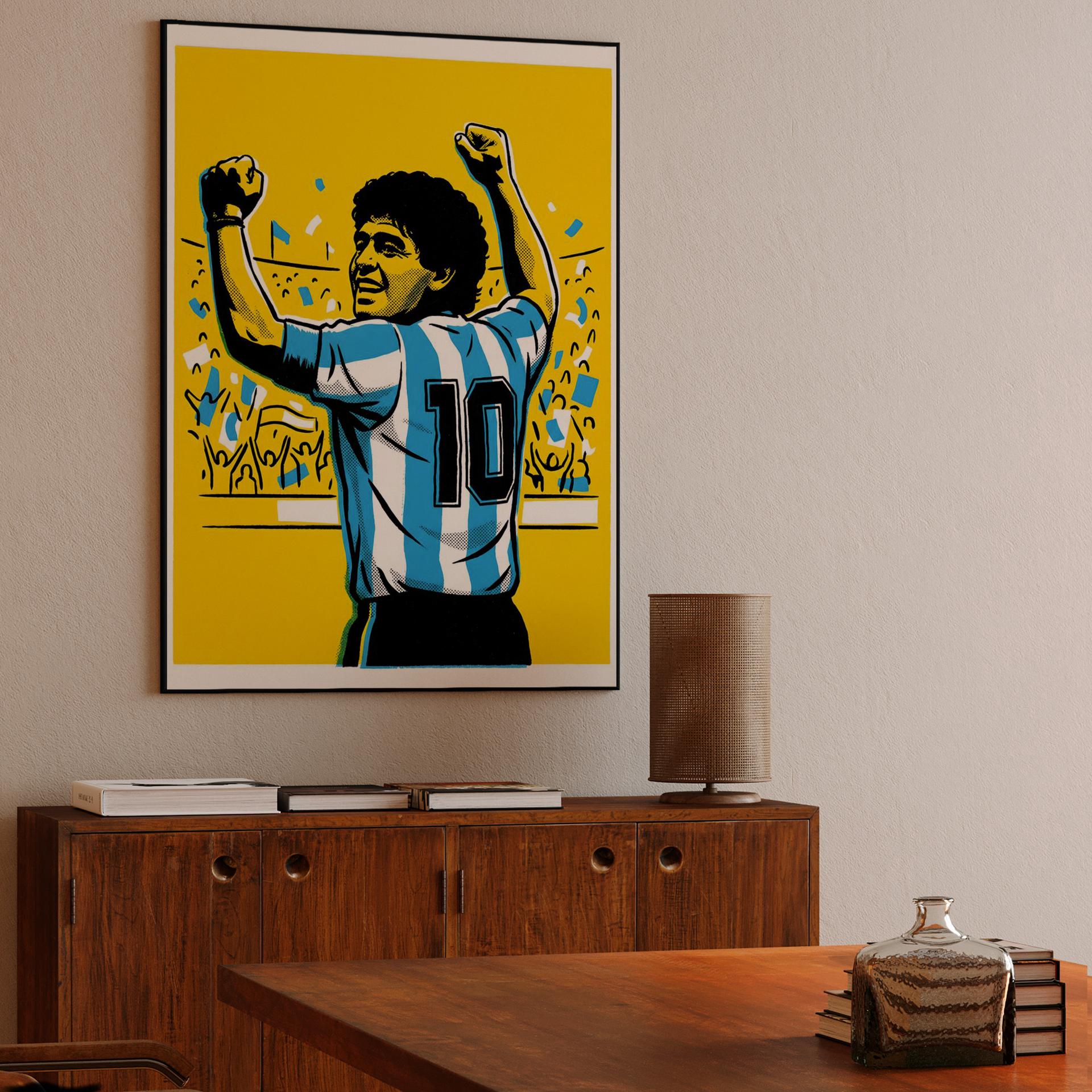 Maradona: The Golden Triumph Pop Art