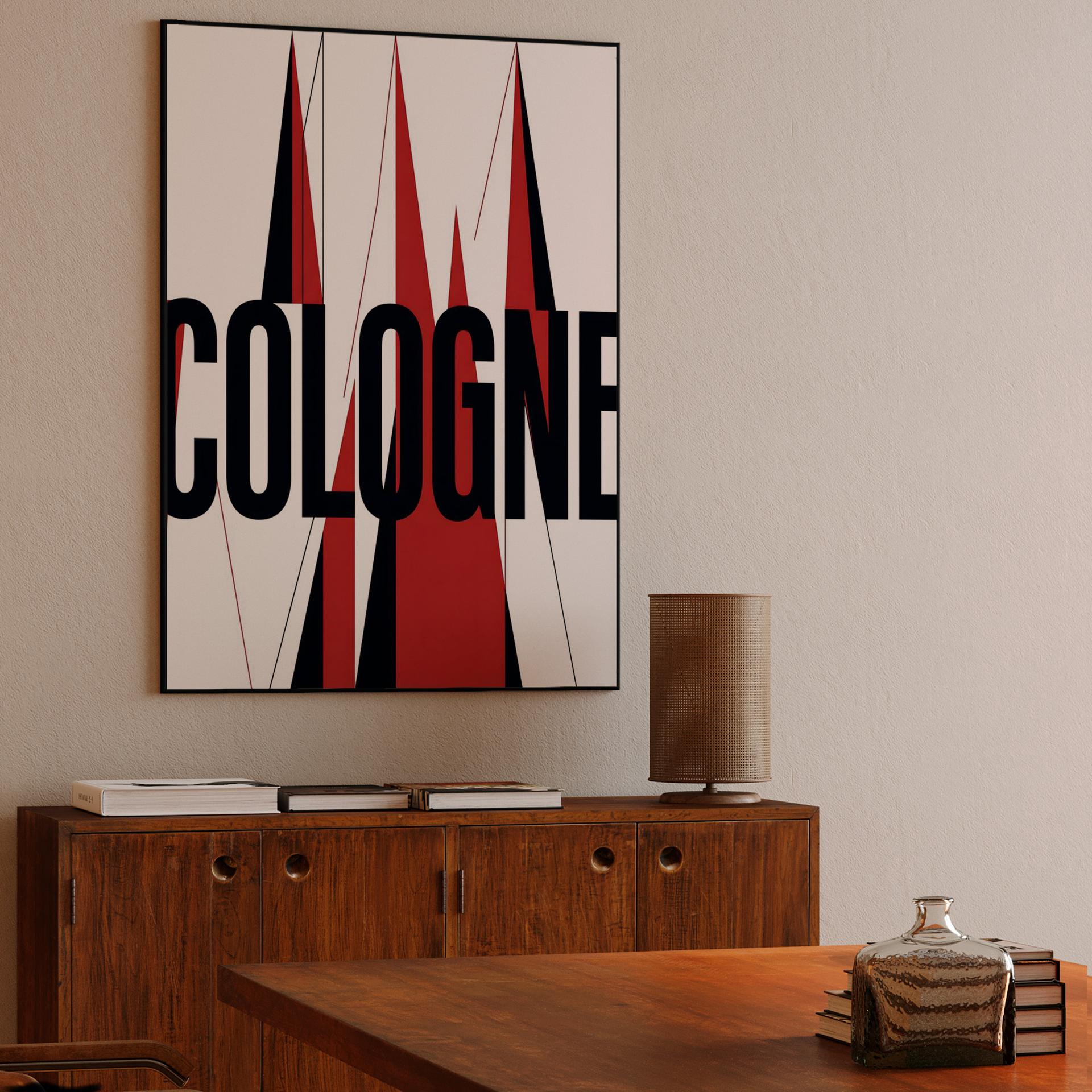 Cologne Cathedral Geometric Typography