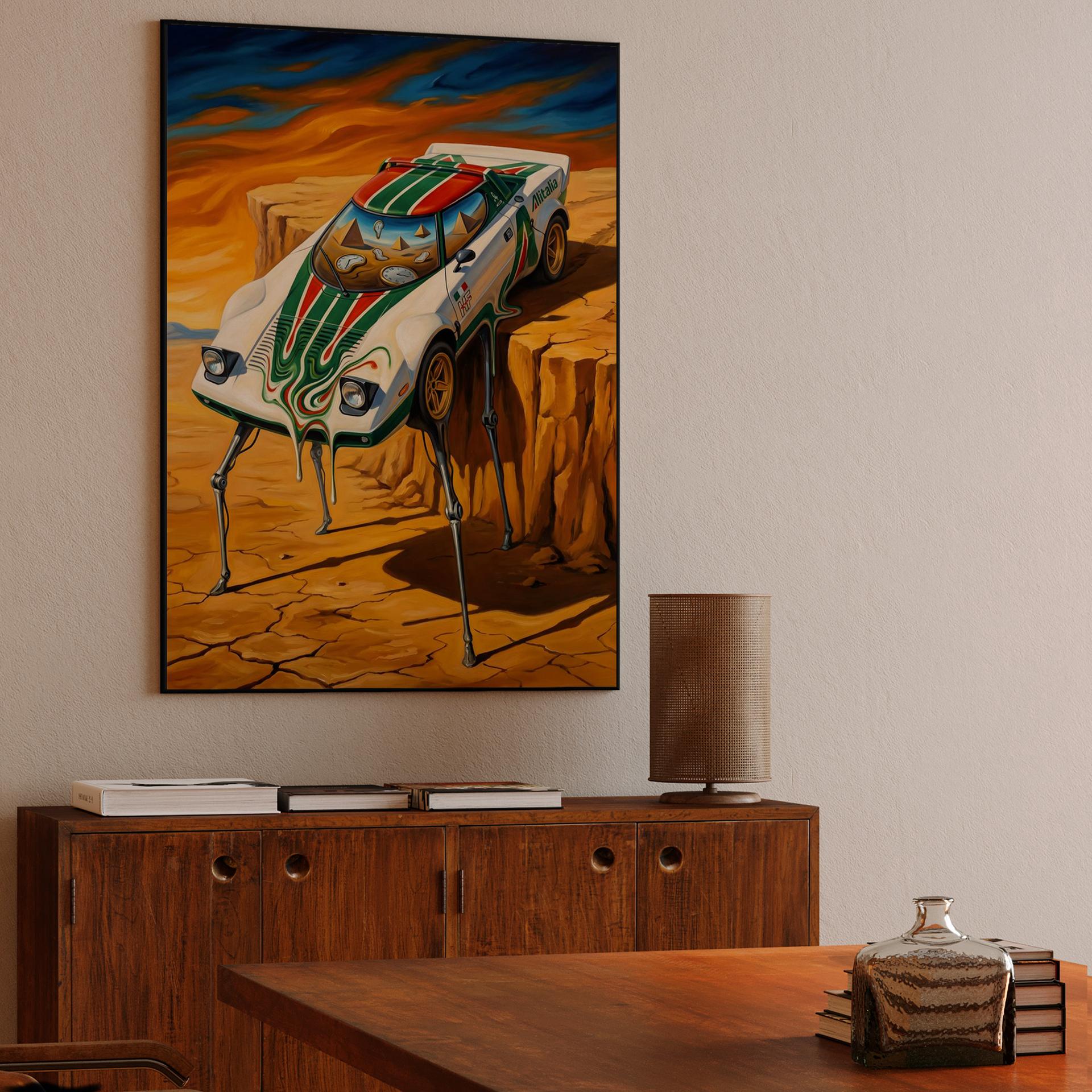 Persistence of the Stratos: A Surrealist Rally Dream