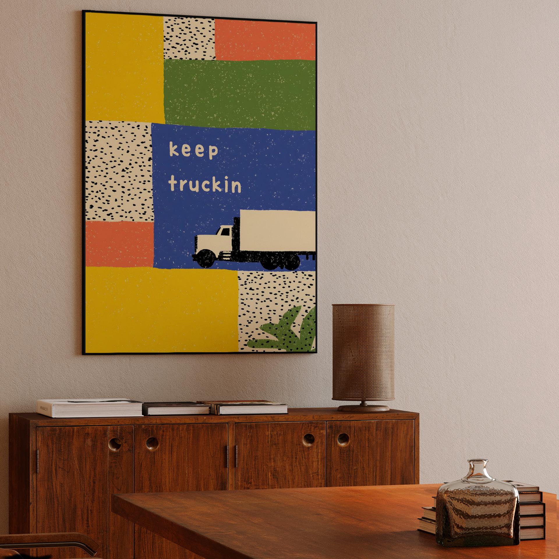 Keep Truckin Collage